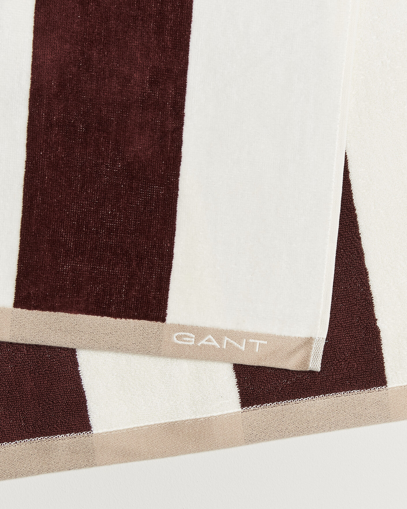 Herre | Tekstiler | Gant | Striped Beach Towel Fresh Soil