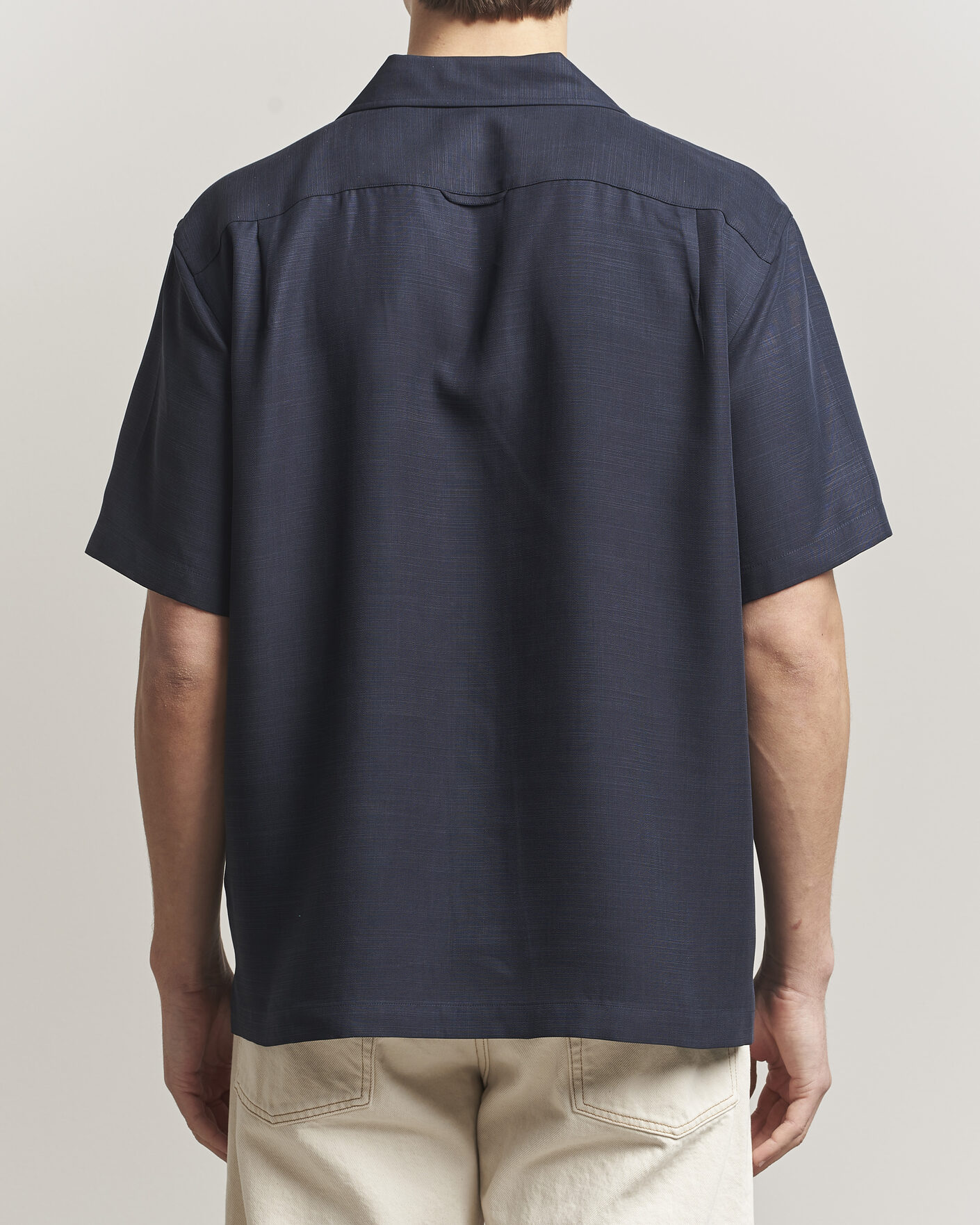 Herre | Skjorter | GANT | Regular Fit Lyocell Resort Shirt Evening Blue