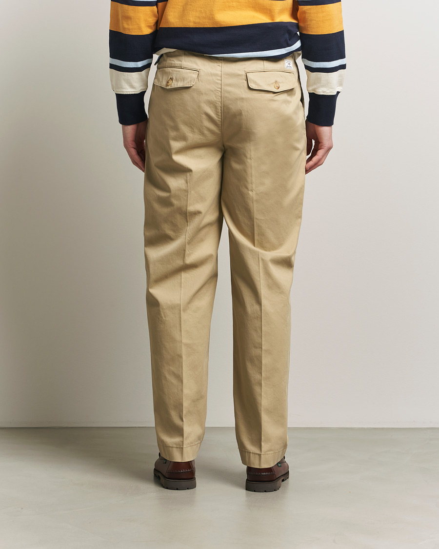 Herre | Bukser | GANT | Regular Pleated Twill Chinos Woody Beige