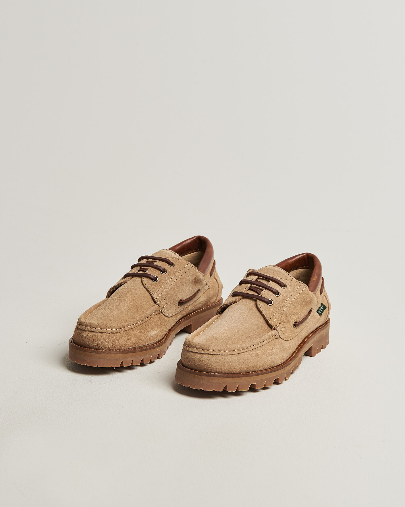 Herre | Derbys | Paraboot | Briac Moc Toe Derby Sand Suede