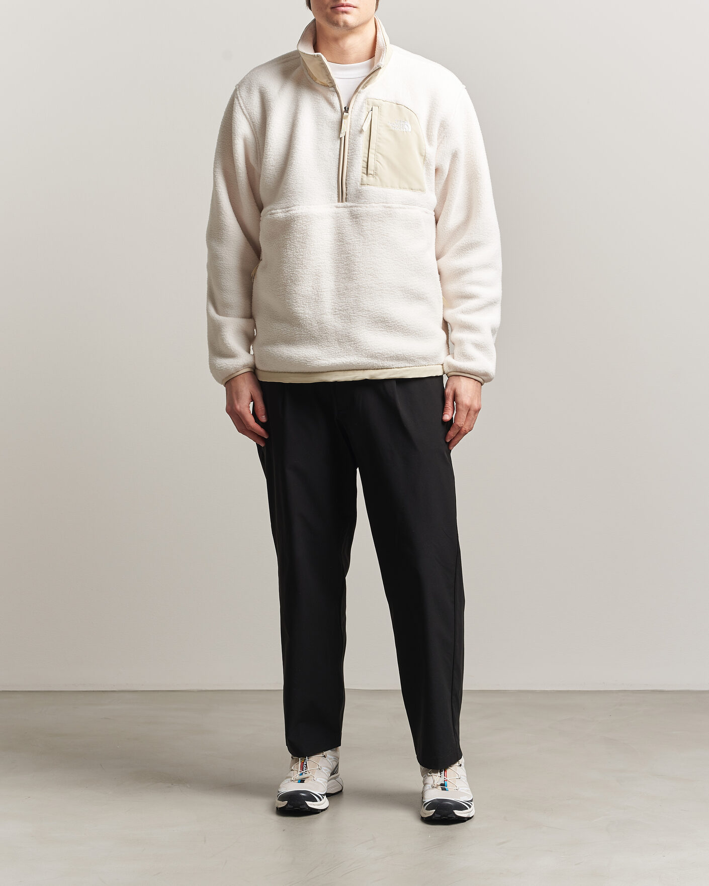 Herre | Gensere | The North Face | Yumiori Fleece Half Zip White Dune