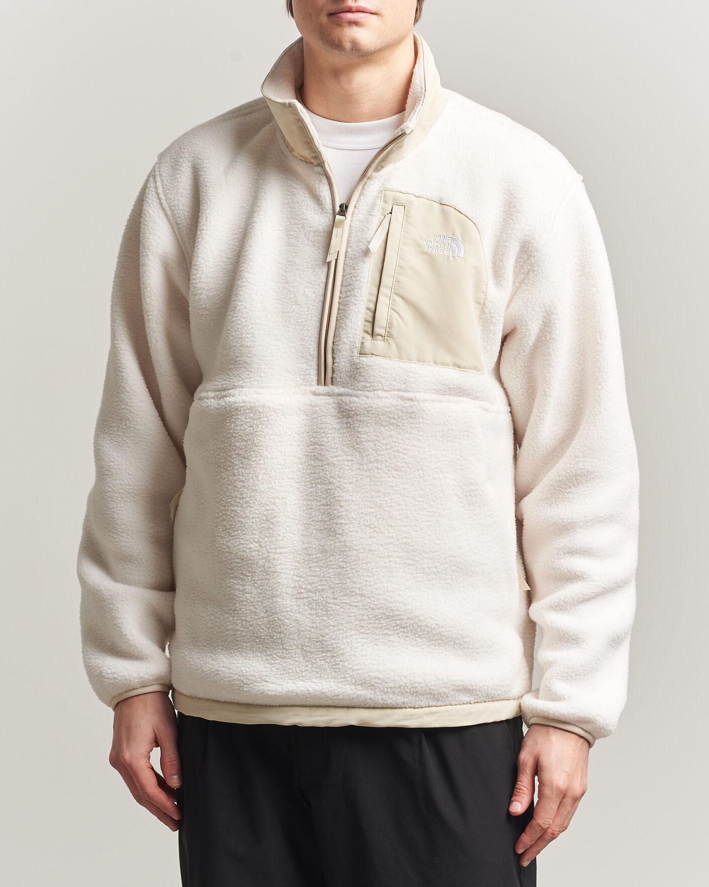 Herre | Gensere | The North Face | Yumiori Fleece Half Zip White Dune