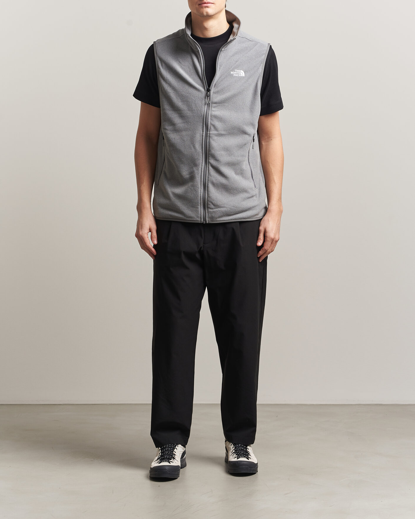 Herre | Vester | The North Face | Glacier Fleece Vest Grey