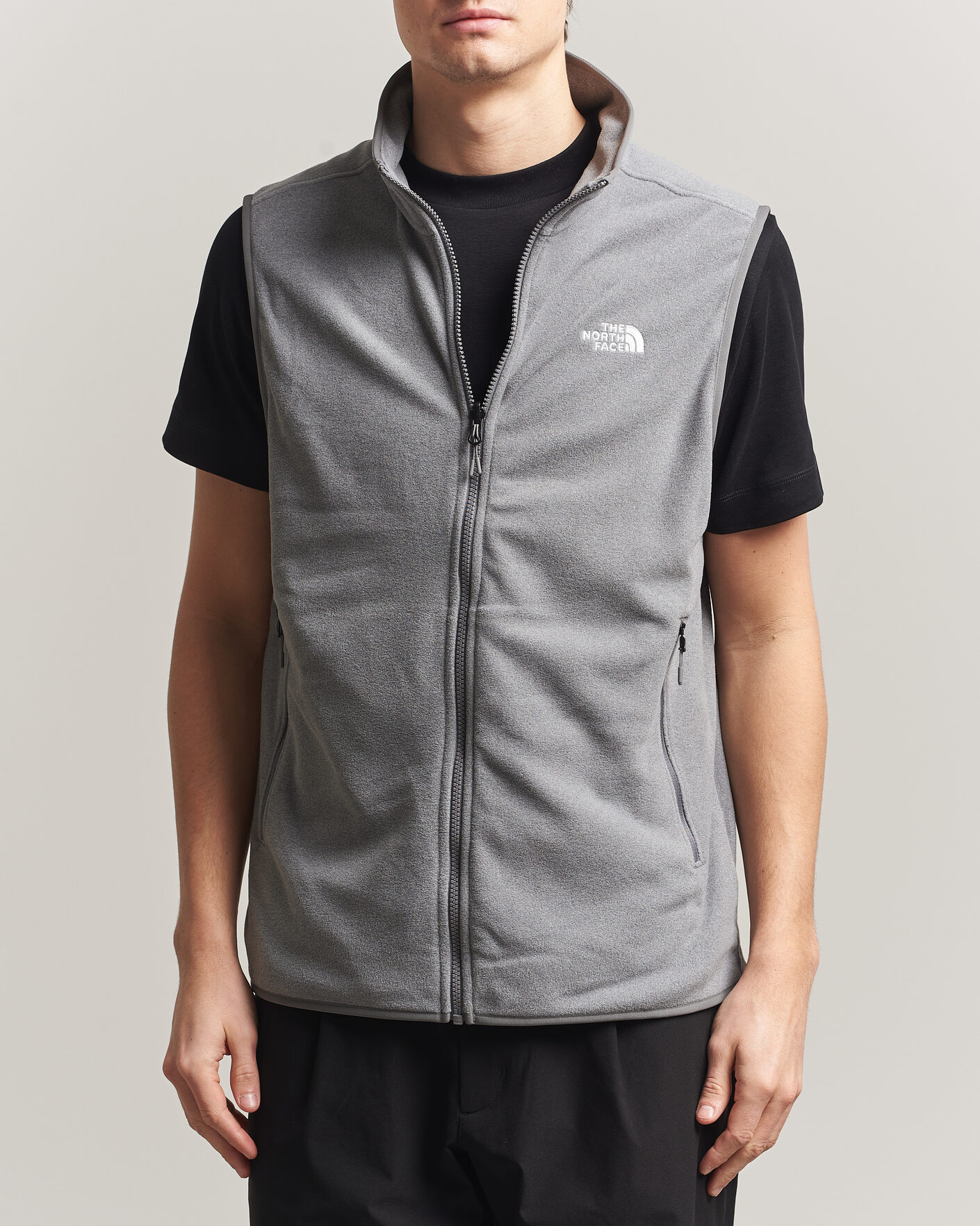 Herre | Gensere | The North Face | Glacier Fleece Vest Grey