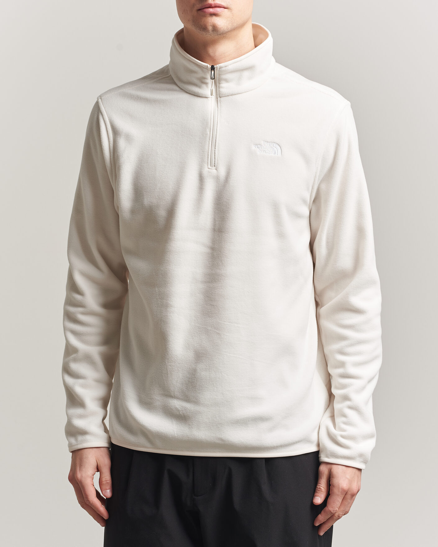 Herre | Gensere | The North Face | Glacier 1/4 Zip Fleece White Dune