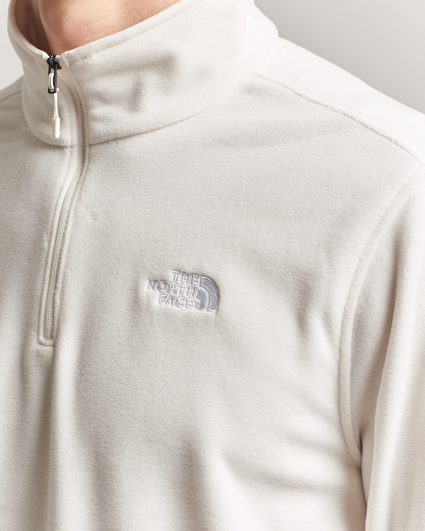 Herre | Gensere | The North Face | Glacier 1/4 Zip Fleece White Dune