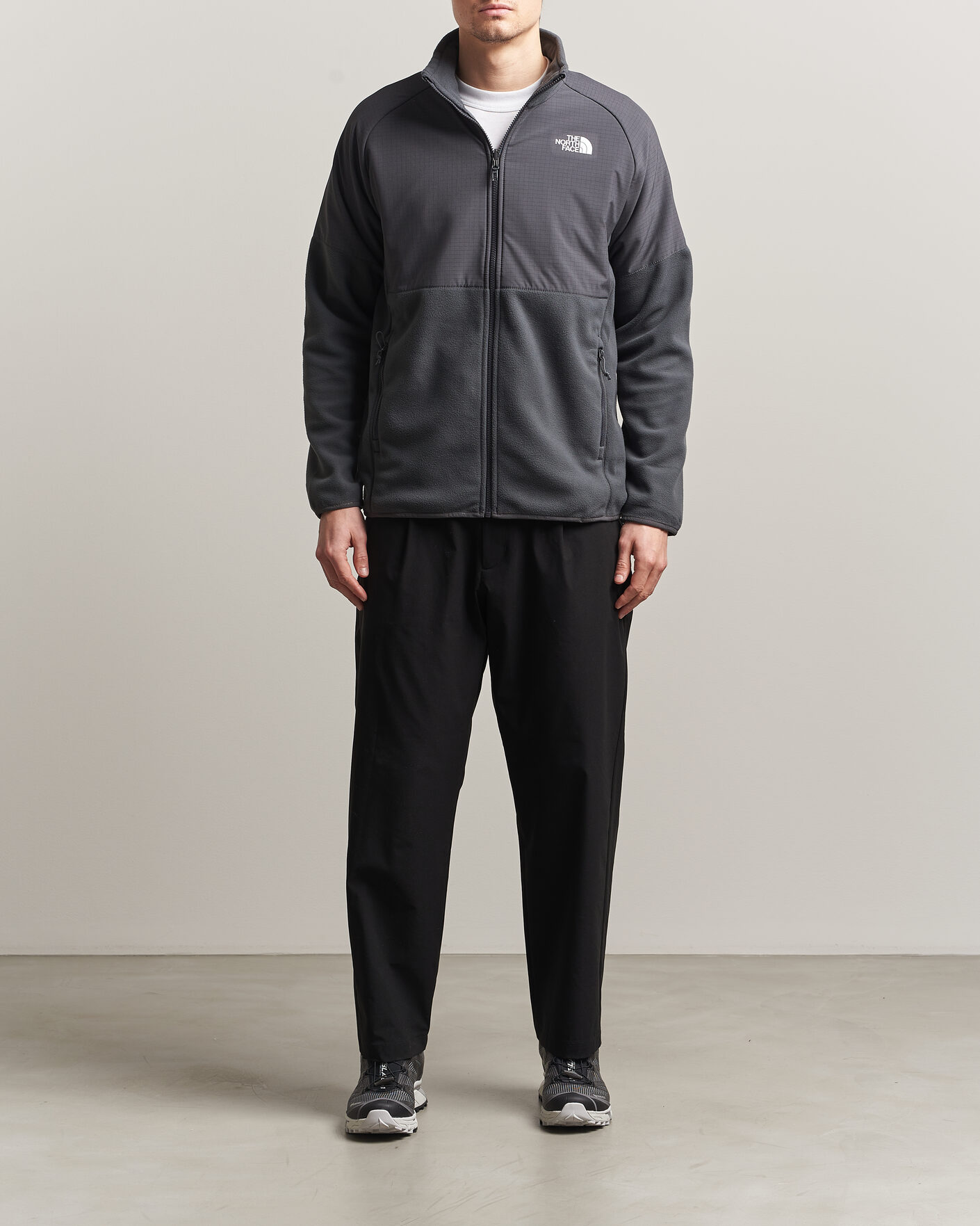Herre | Gensere | The North Face | Glacier Hybrid Fleece Black