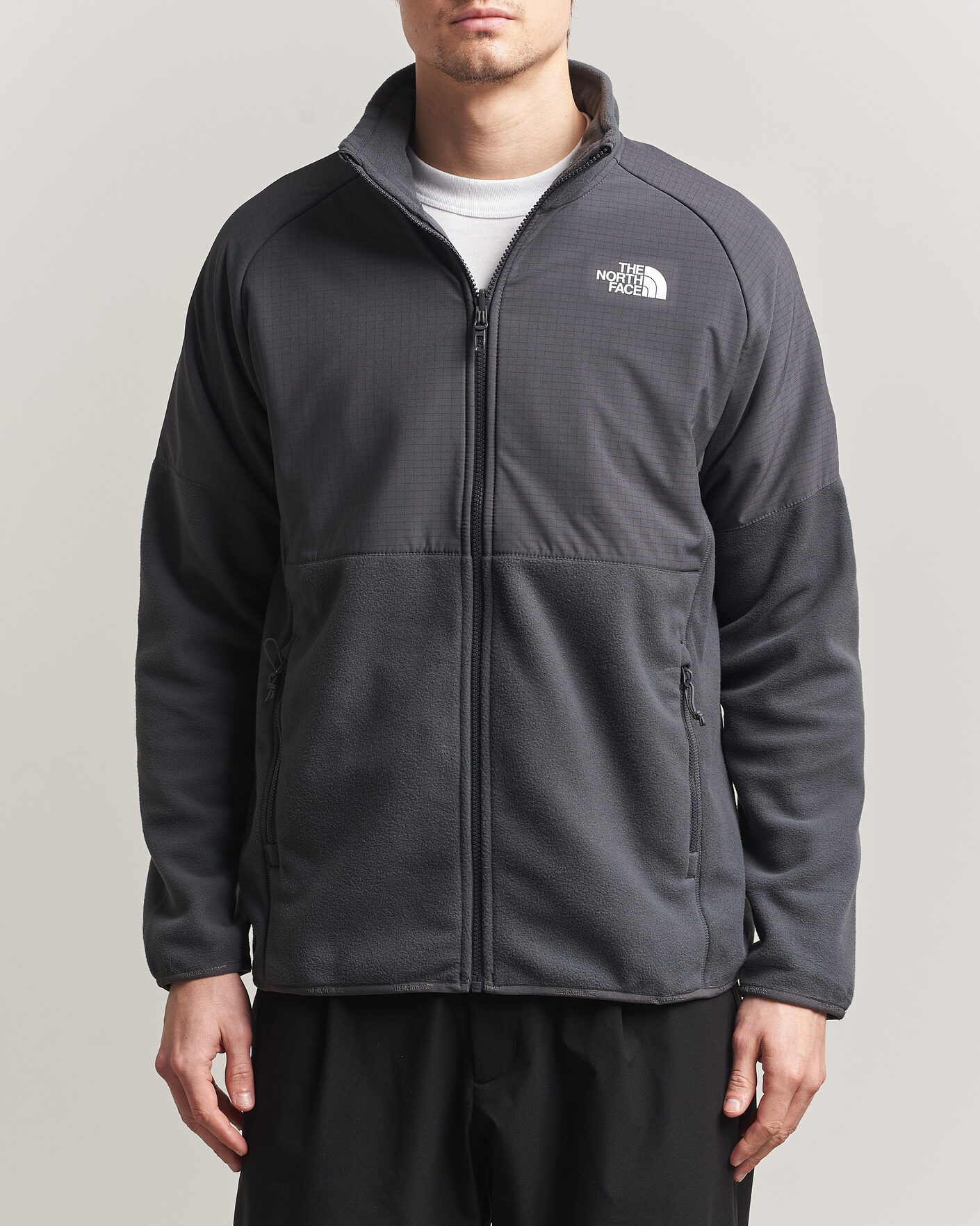 Herre | Gensere | The North Face | Glacier Hybrid Fleece Black