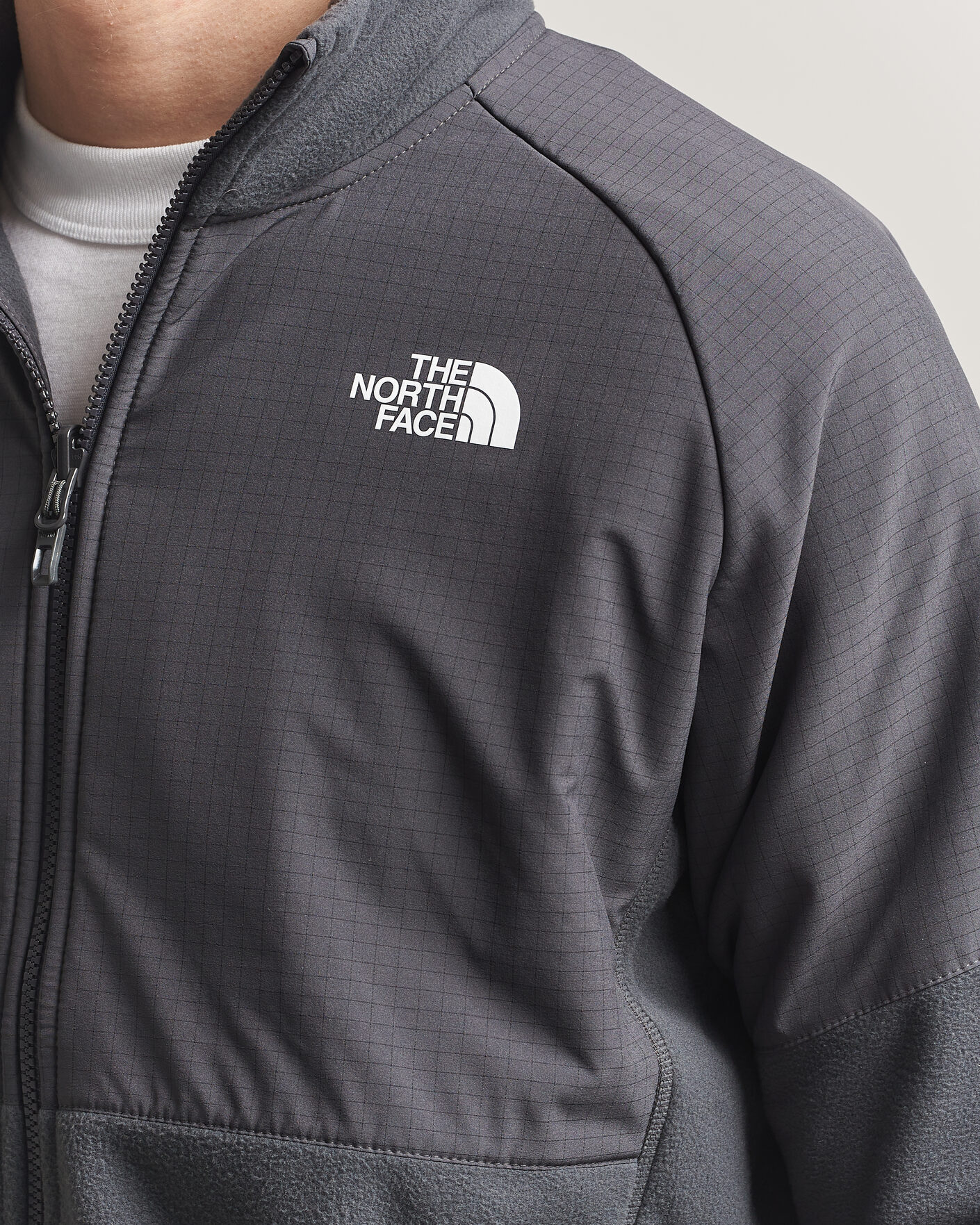 Herre | Gensere | The North Face | Glacier Hybrid Fleece Black