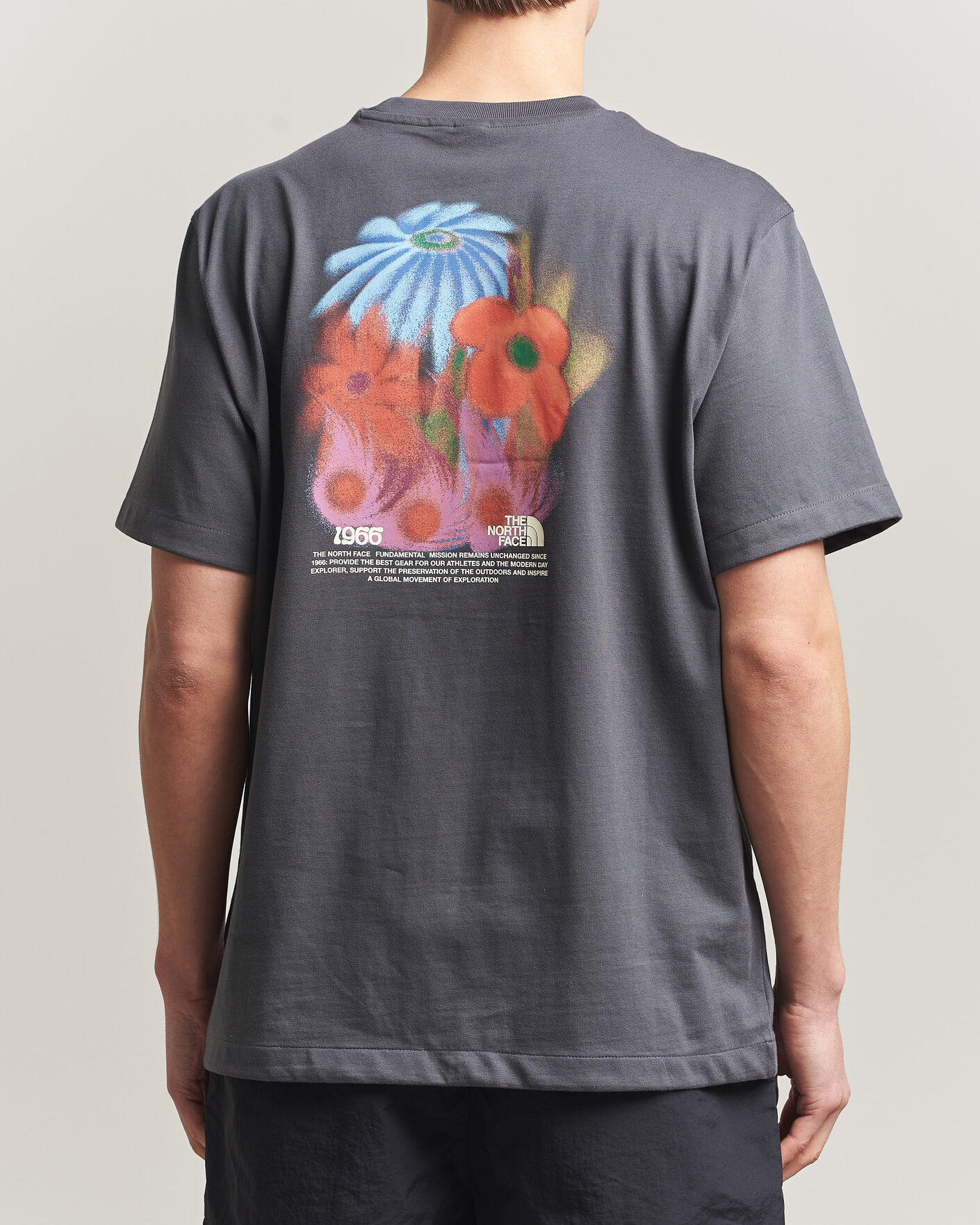 Herre | T-Shirts | The North Face | 1966 Printed T-Shirt Anthracite Grey