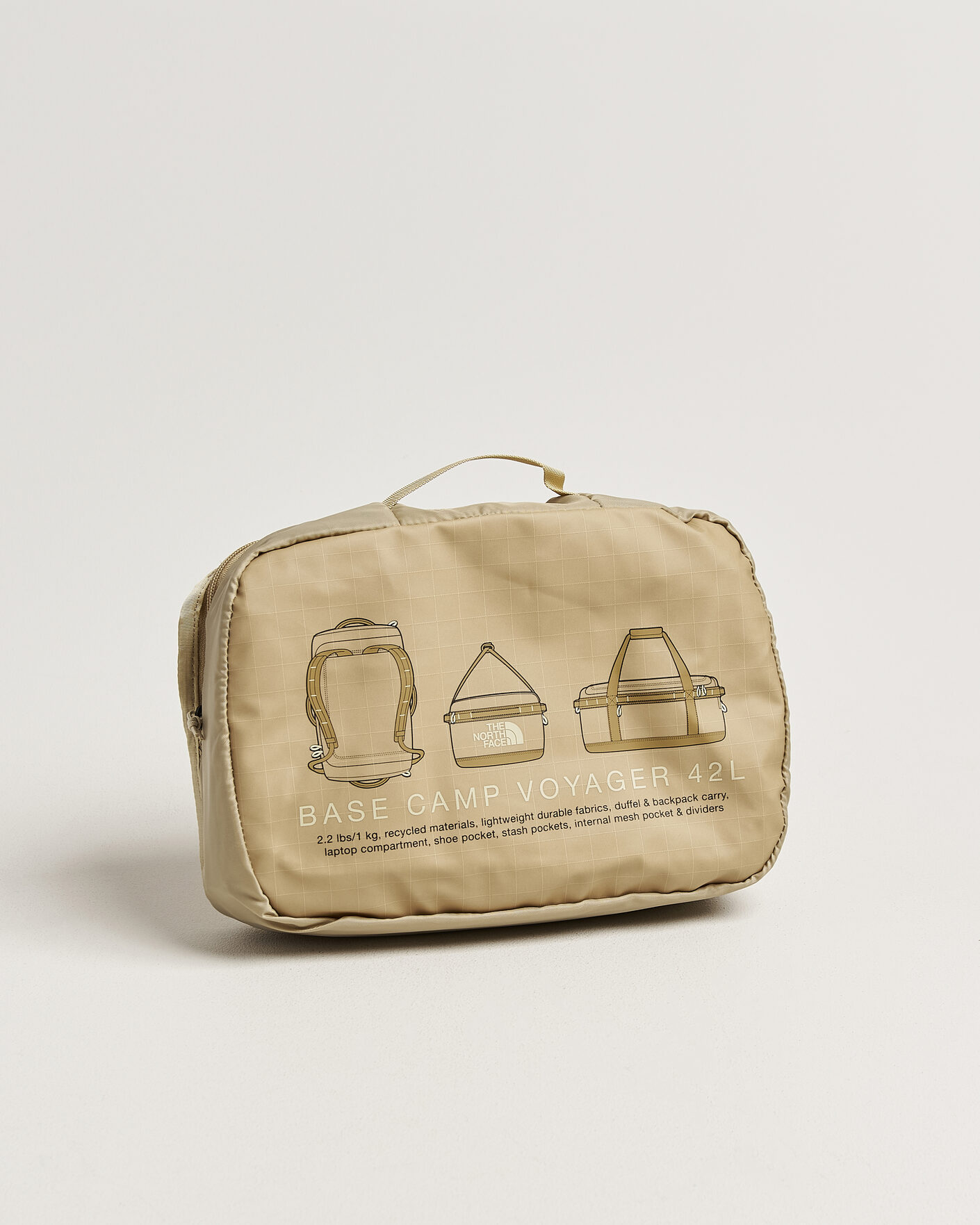 Herre | Vesker | The North Face | Base Camp Voyager Duffel 42 Khaki Stone
