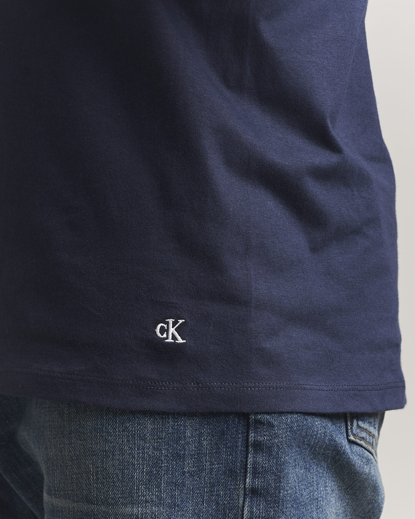 Herre | T-Shirts | Calvin Klein | 3-Pack Cotton Crew Neck T-Shirt Navy/Red/Blue
