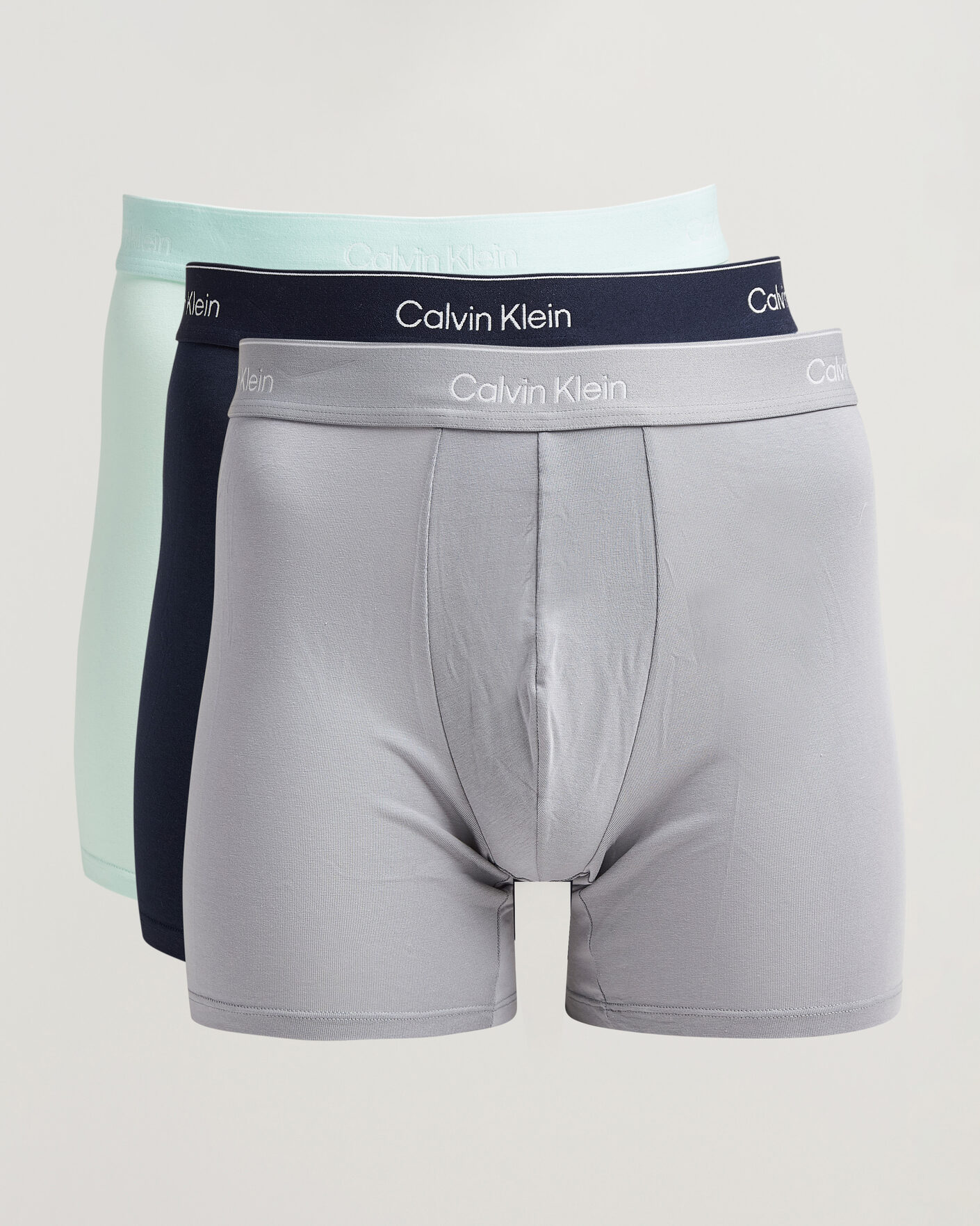 Herre | Undertøy | Calvin Klein | 3-Pack Icon Cotton Stretch Boxer Brief Black/Grey/Green