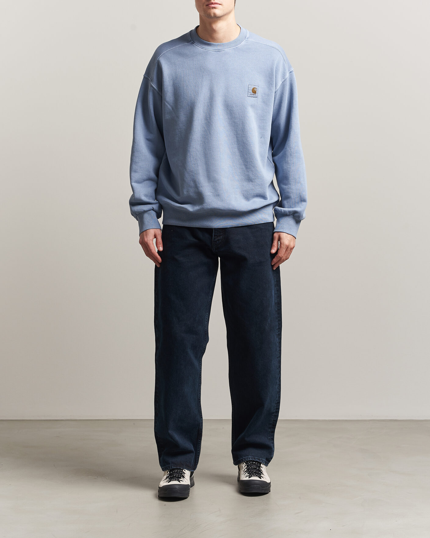 Herre | Gensere | Carhartt WIP | Nelson Sweatshirt Gentle Blue