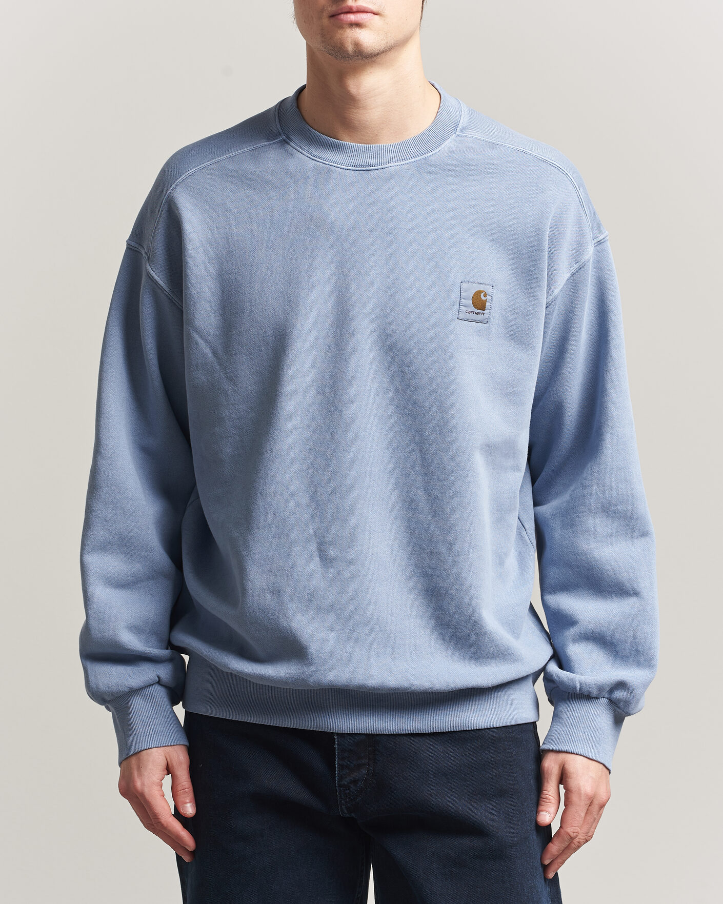 Herre | Gensere | Carhartt WIP | Nelson Sweatshirt Gentle Blue
