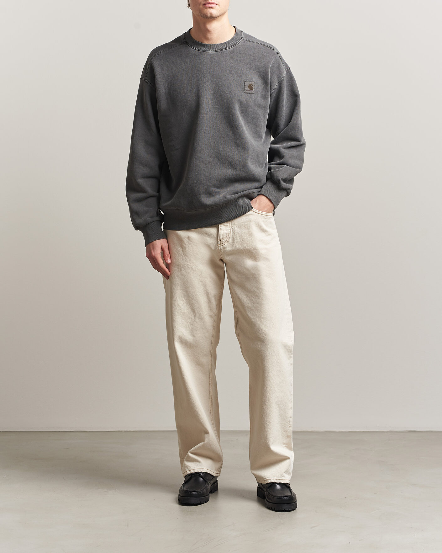 Herre | Gensere | Carhartt WIP | Nelson Sweatshirt Black