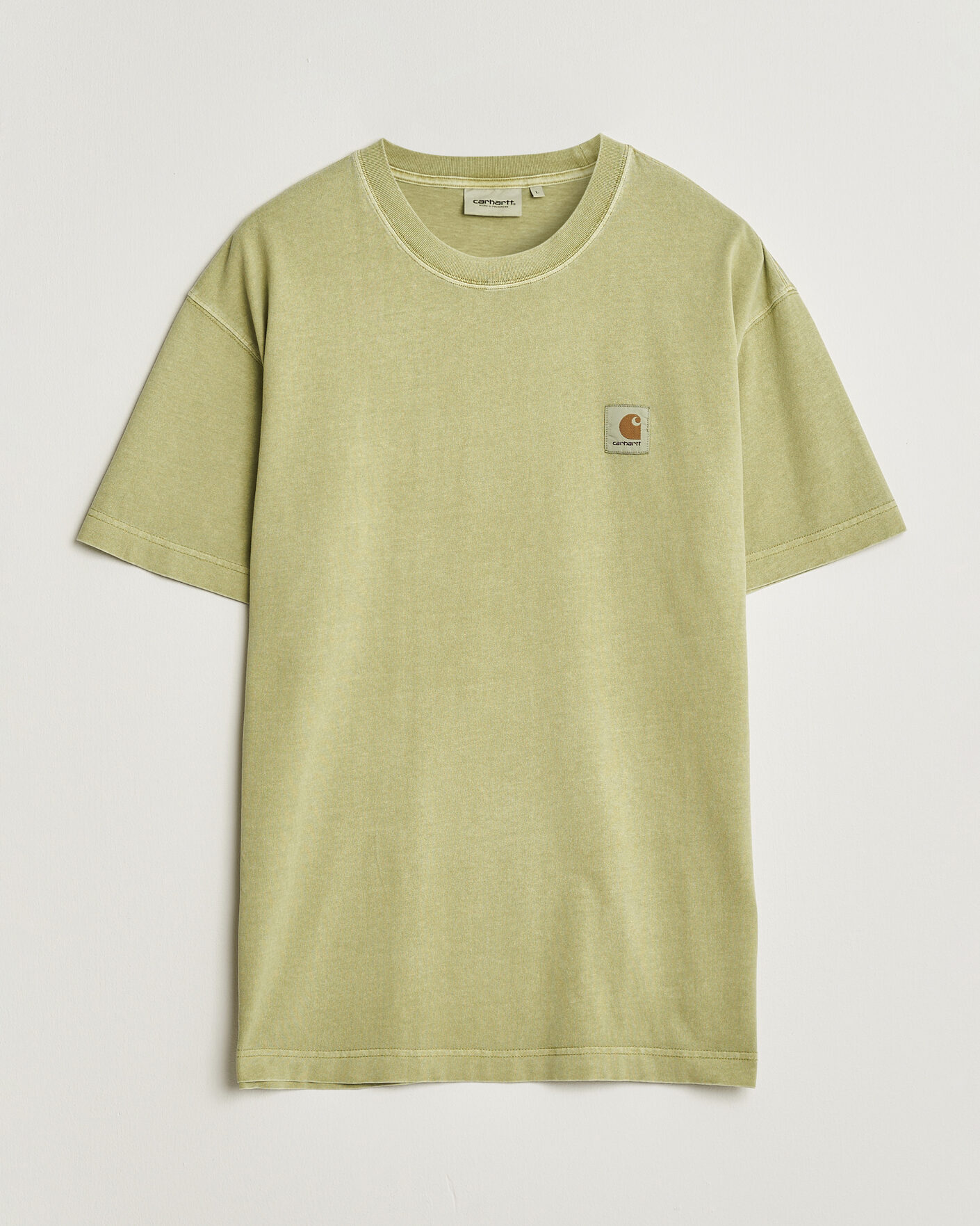 Herre | T-Shirts | Carhartt WIP | Nelson Cotton T-Shirt Gentle Green