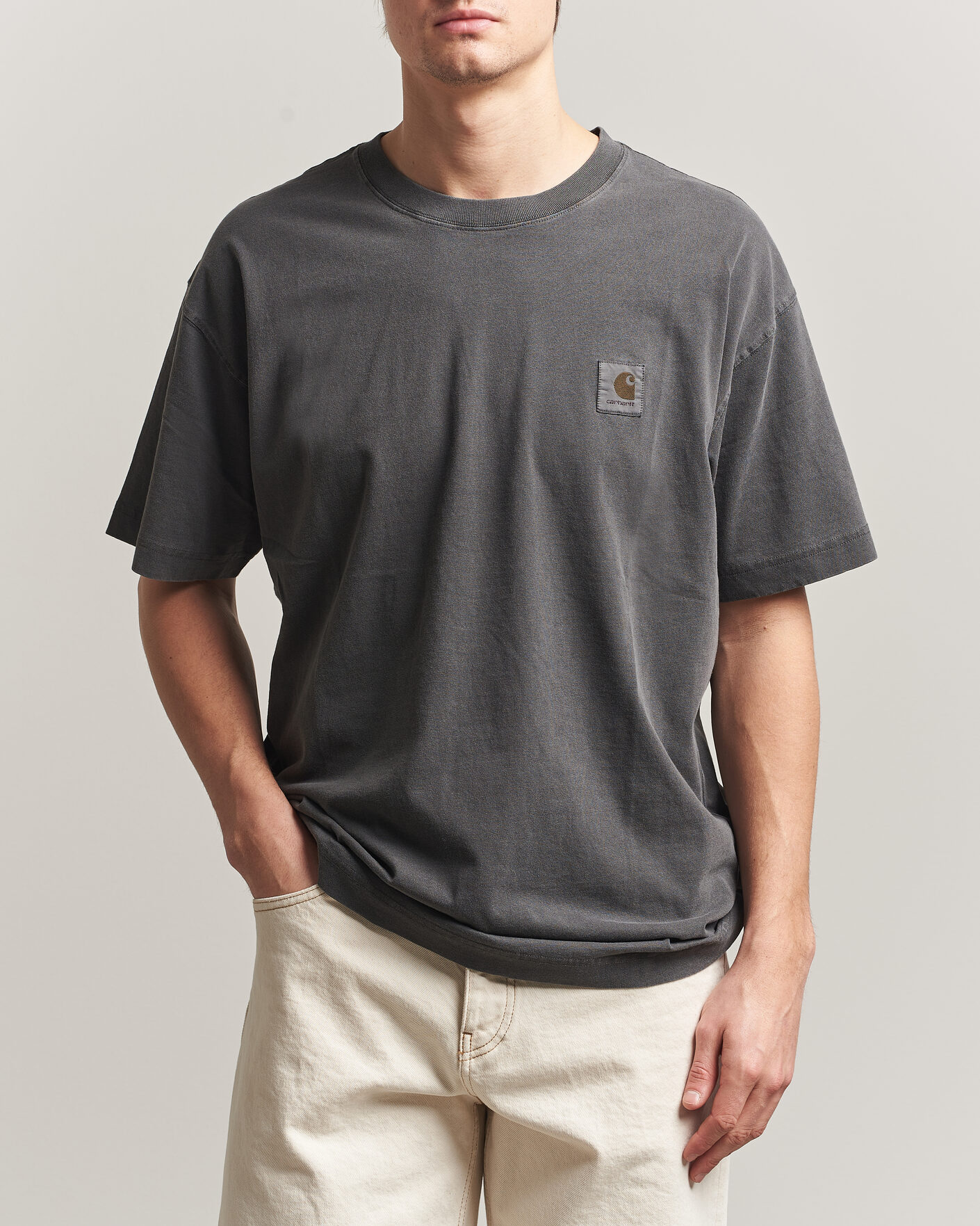 Herre | T-Shirts | Carhartt WIP | Nelson Cotton T-Shirt Black