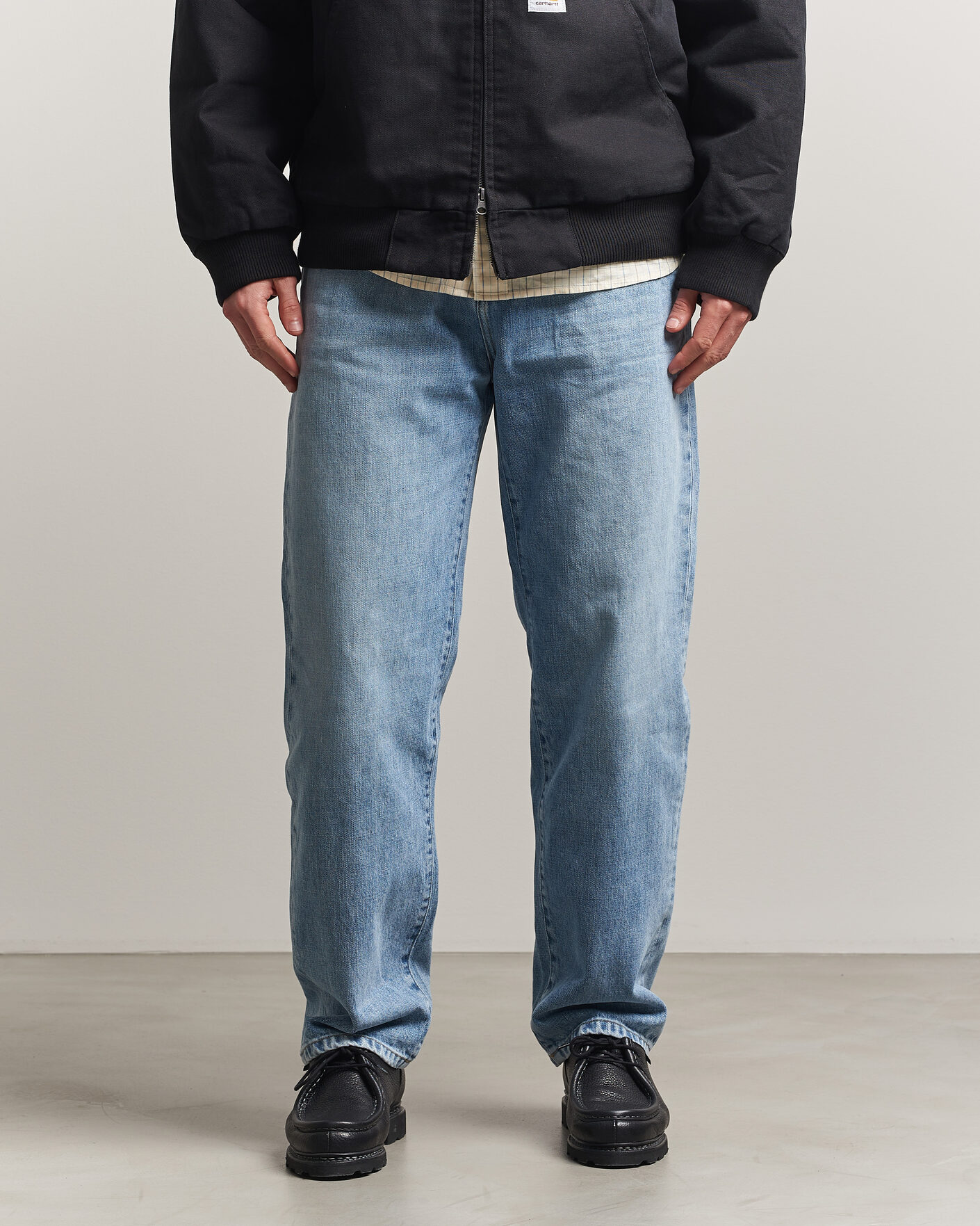 Herre | Jeans | Carhartt WIP | Aaron Pant Smith Denim Burst Washed