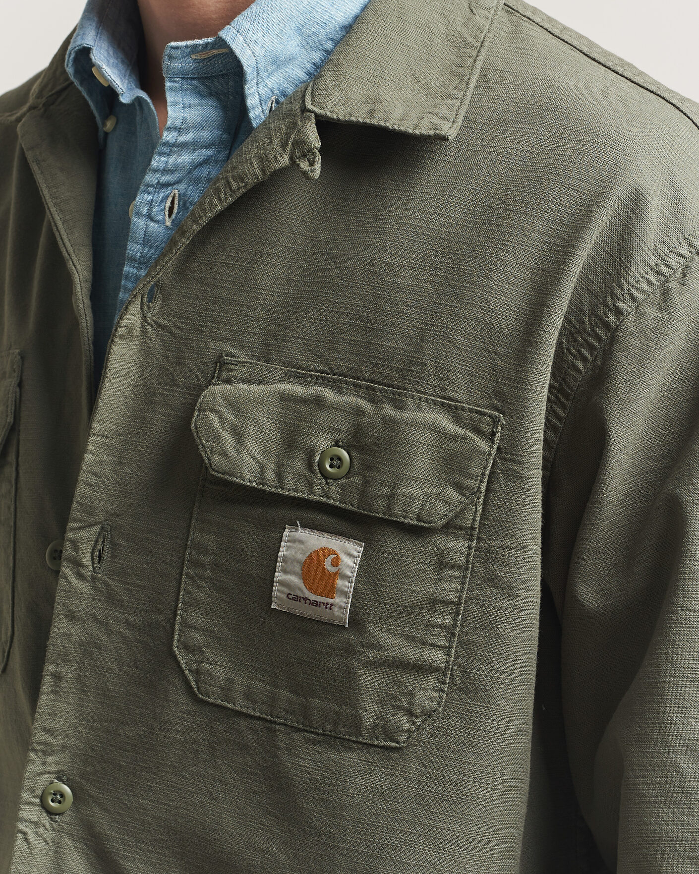 Herre | Skjorter | Carhartt WIP | Kelsey Long Sleeve Shirt Leaf