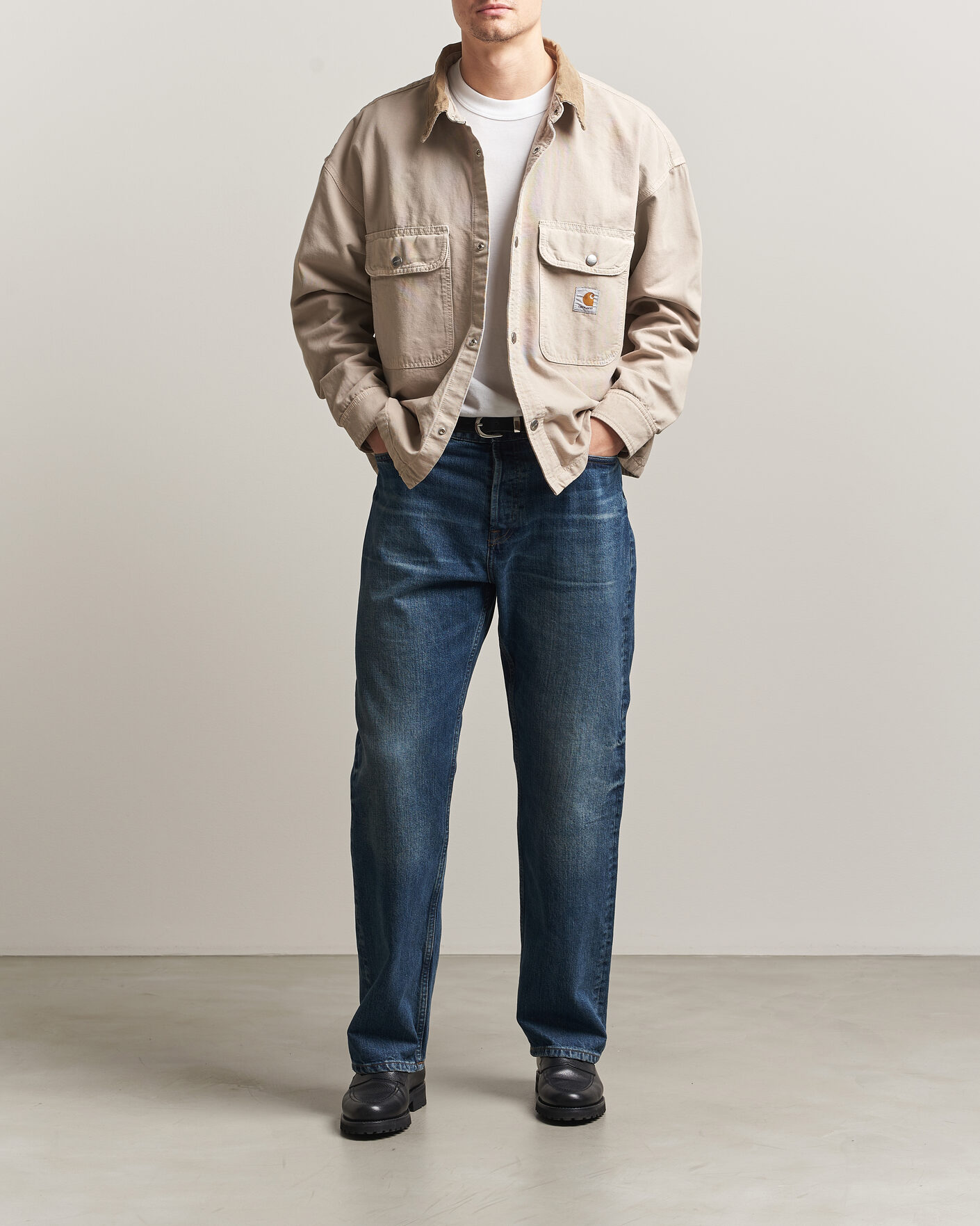 Herre | Jakker | Carhartt WIP | Prescott Shirt Jacket Beige