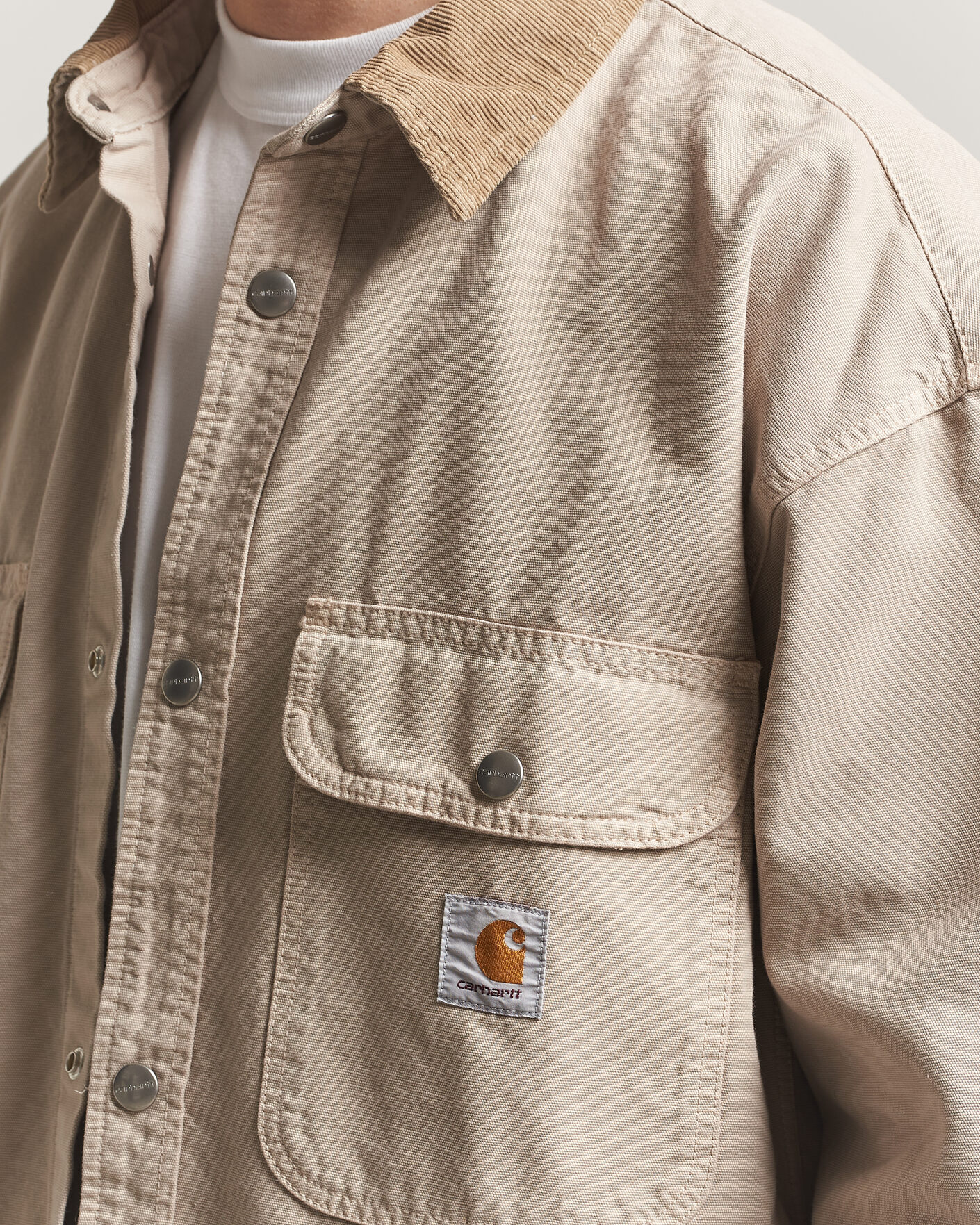 Herre | Jakker | Carhartt WIP | Prescott Shirt Jacket Beige