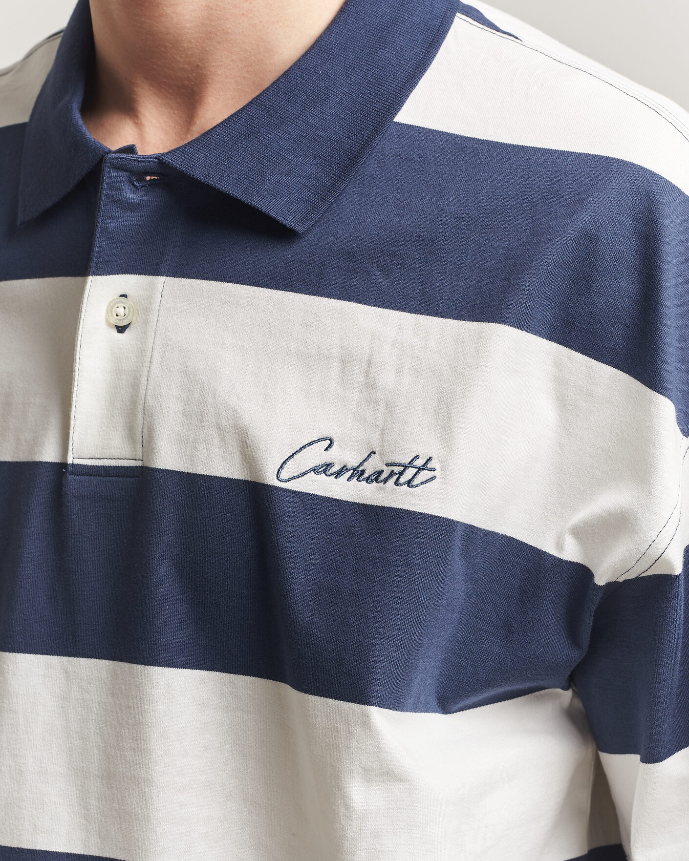 Herre | Pikéer | Carhartt WIP | Delrey Polo Blue Stripe