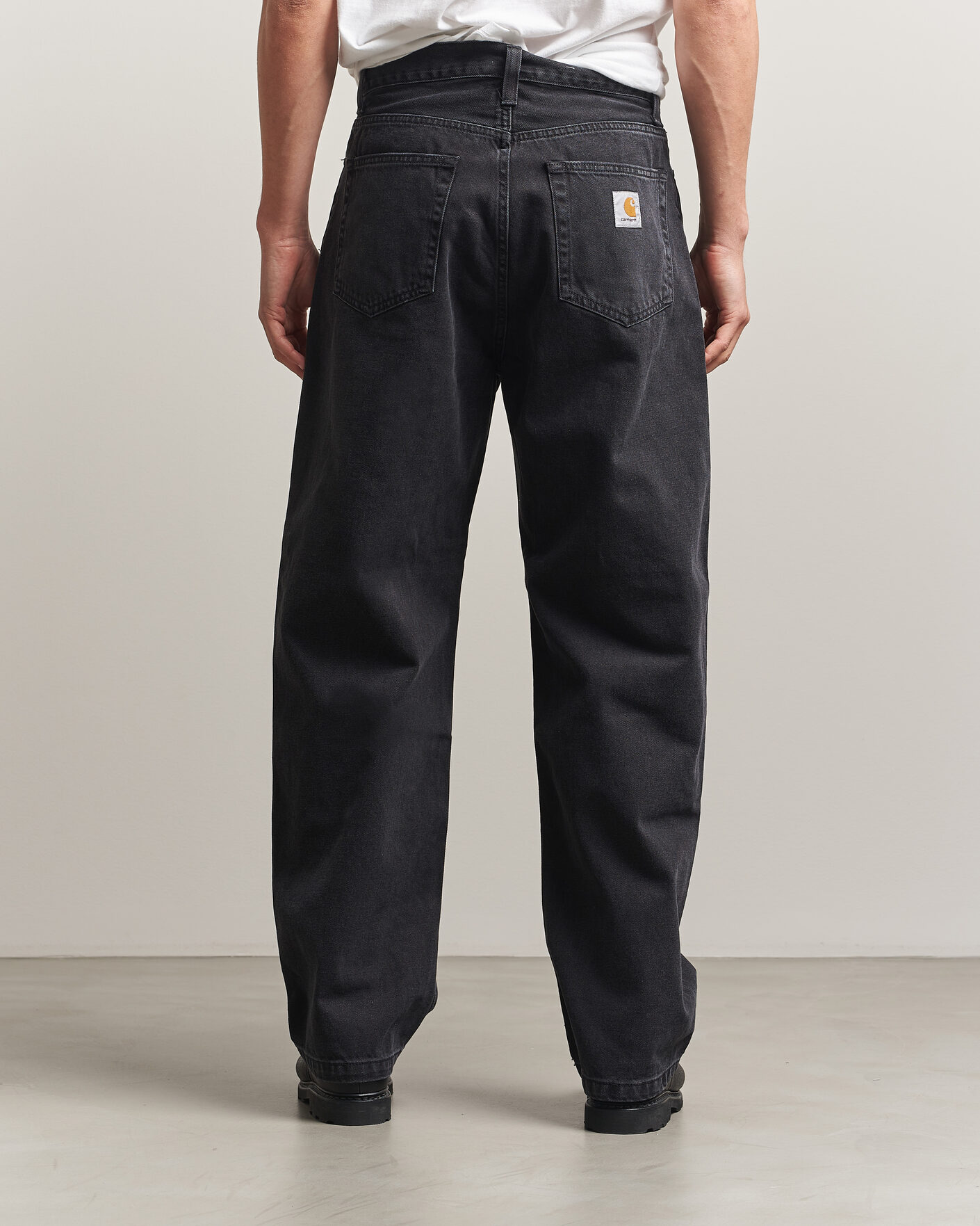 Herre | Bukser | Carhartt WIP | Landon Pant Robertson Denim Black Stone Washed
