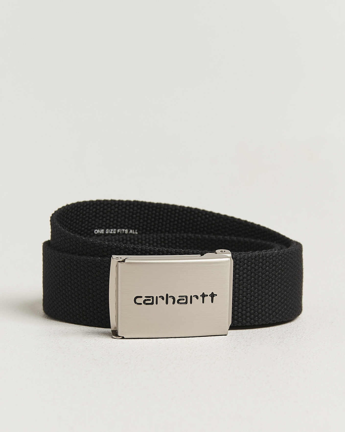 Herre | Belter | Carhartt WIP | Clip Belt Chrome Black