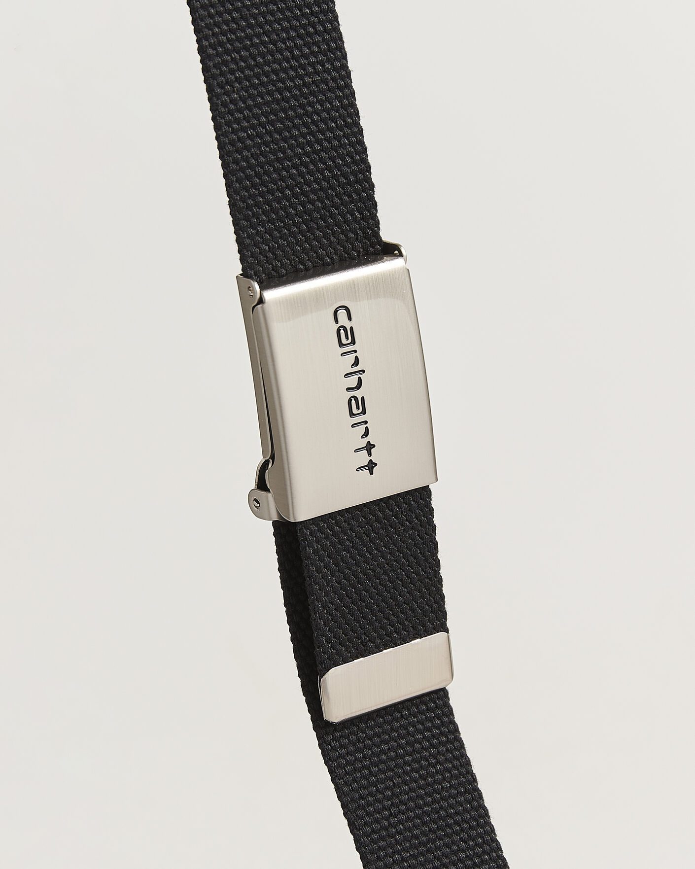 Herre | Belter | Carhartt WIP | Clip Belt Chrome Black