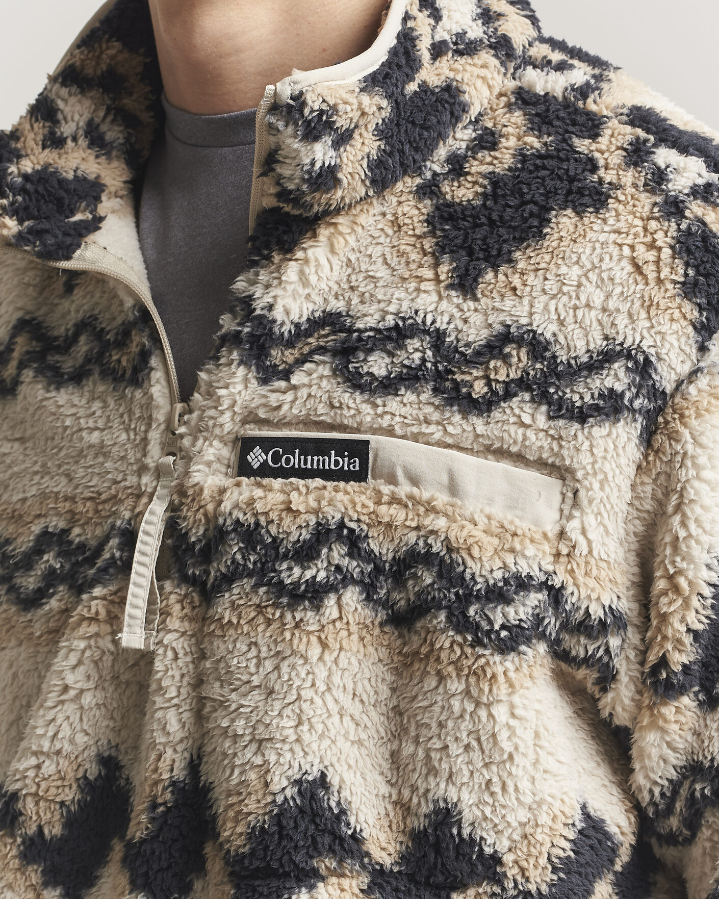 Herre | Gensere | Columbia | Rugged Ridge High Pile Half Zip Dark Stone Knitknot