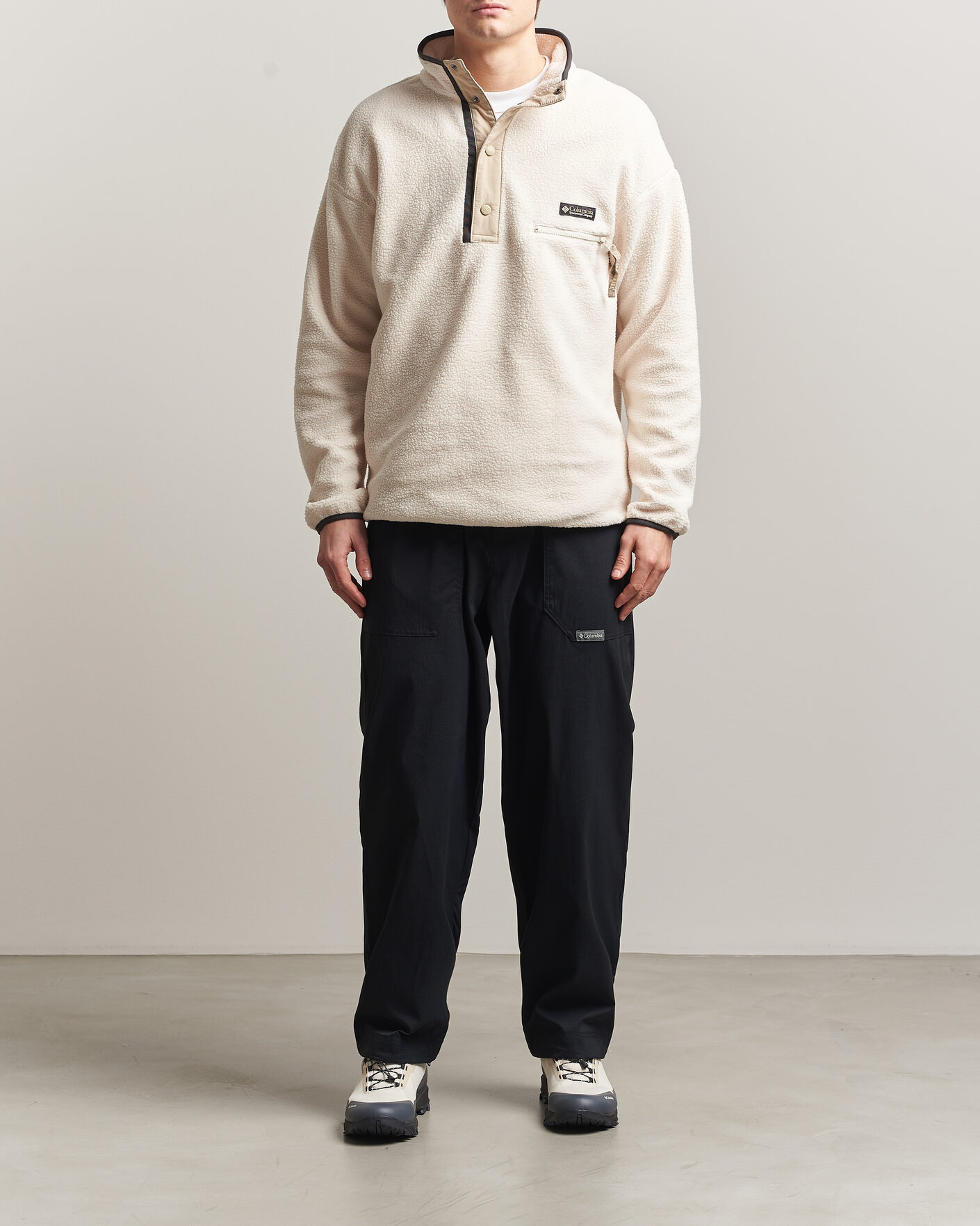 Herre | Gensere | Columbia | Helvetia II Half Snap Fleece Chalk