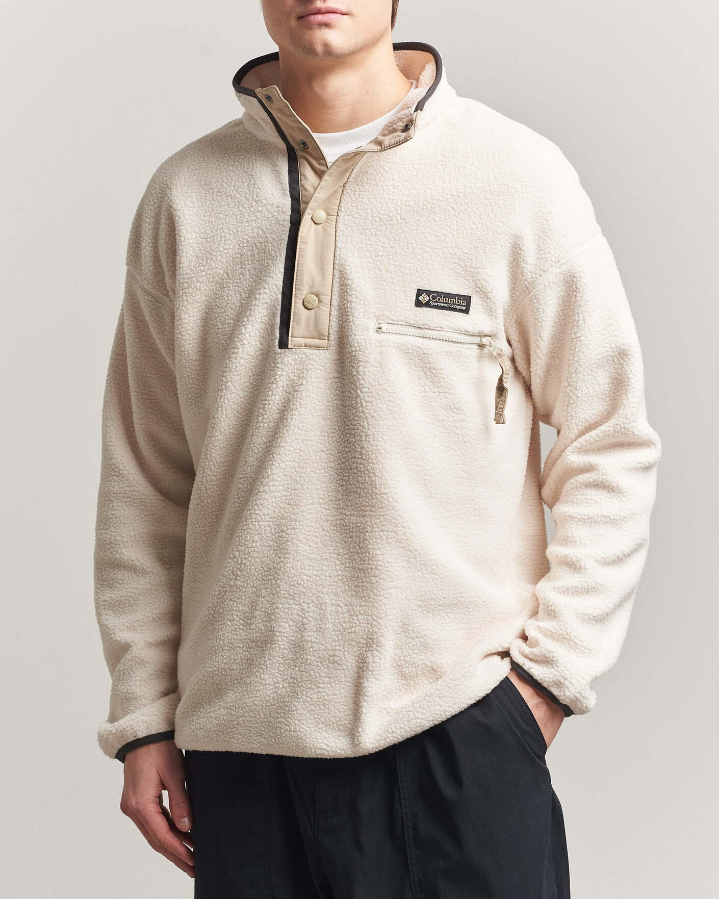 Herre | Gensere | Columbia | Helvetia II Half Snap Fleece Chalk