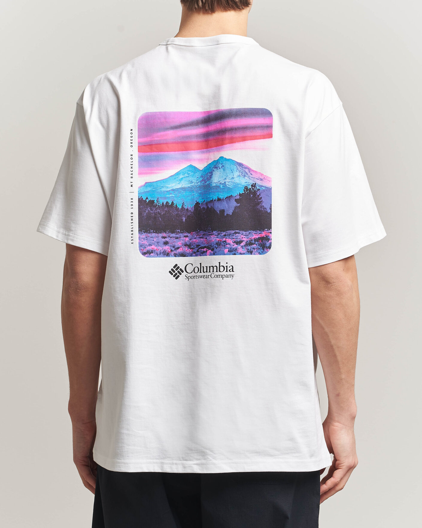 Herre | T-Shirts | Columbia | Heavyweight Back Graphic T-Shirt White