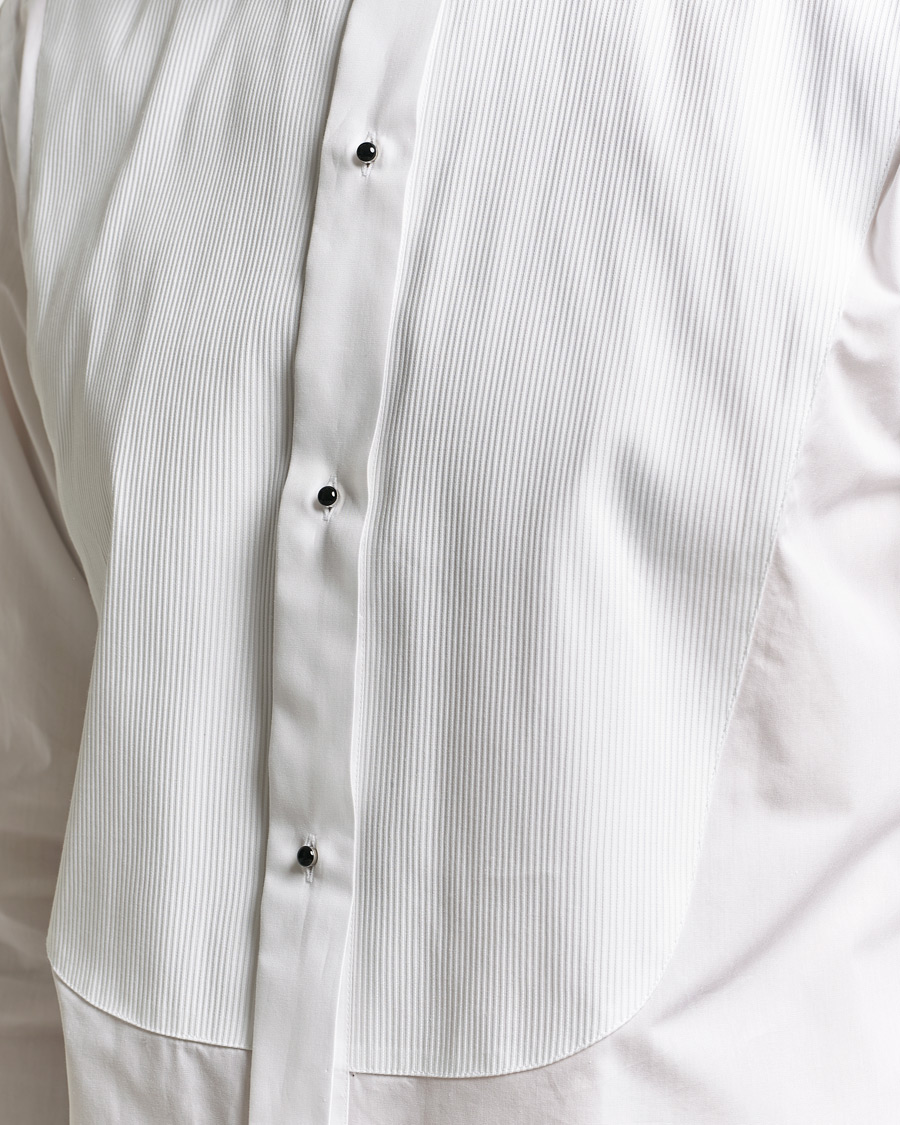 Herre | Skjorter | Canali | Classic Black Studs Tuxedo Shirt White