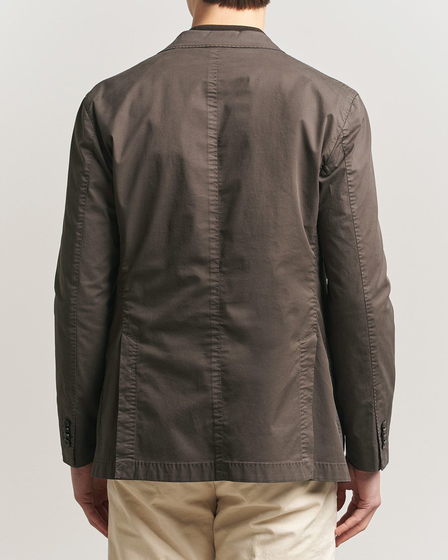 Herre | Dressjakker | Boglioli | K Jacket Supima Cotton Blazer Dark Brown