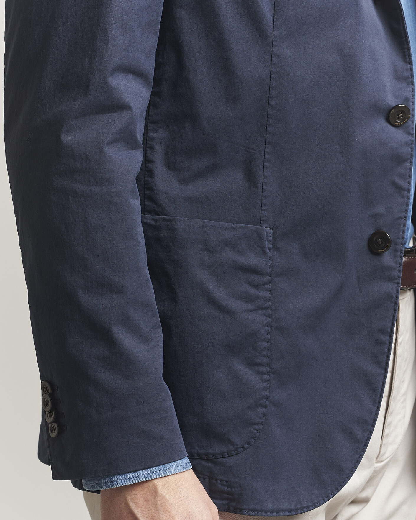 Herre | Dressjakker | Boglioli | K Jacket Supima Cotton Blazer Navy