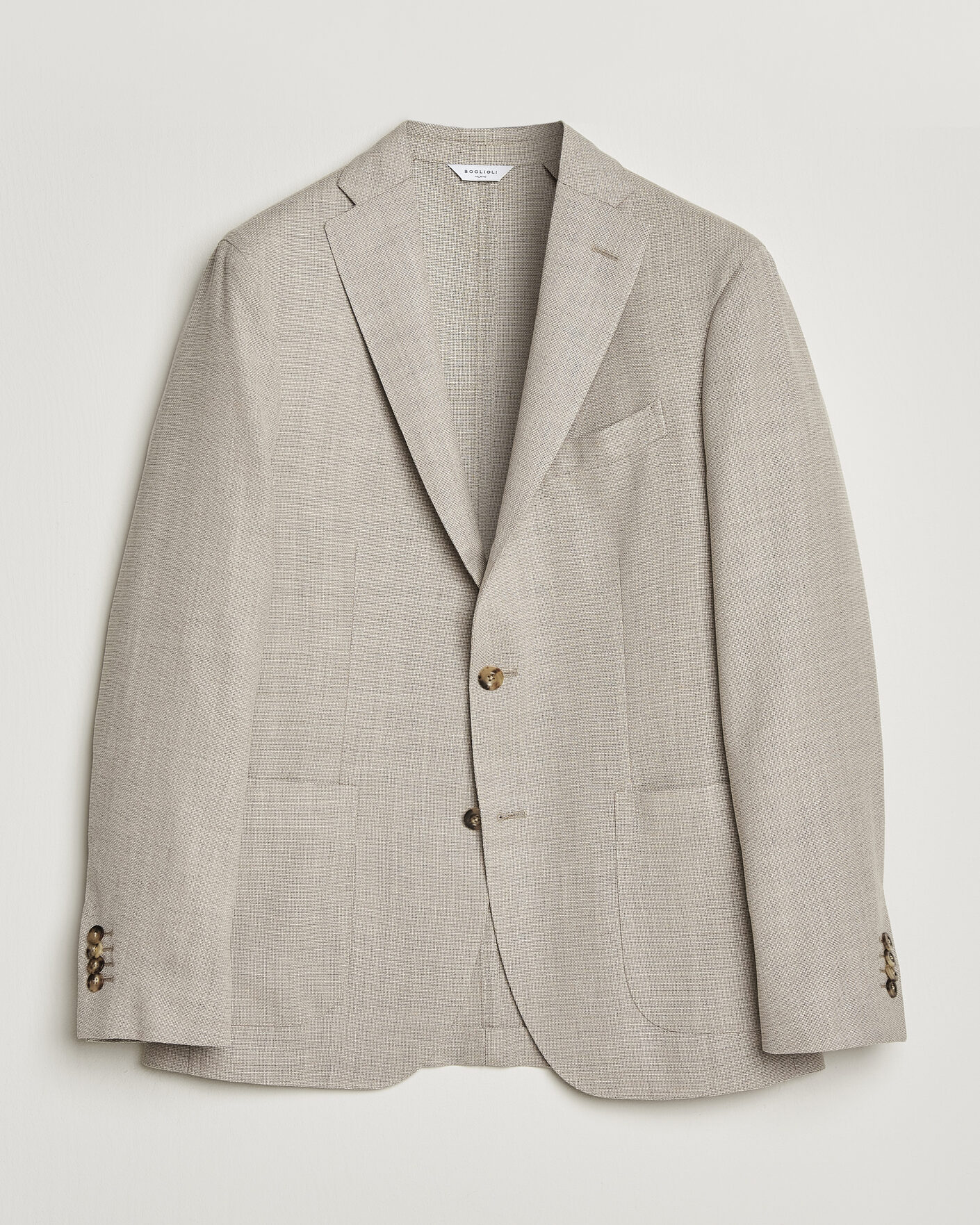 Herre | Dressjakker | Boglioli | K Jacket Wool Hopsack Blazer Light Beige