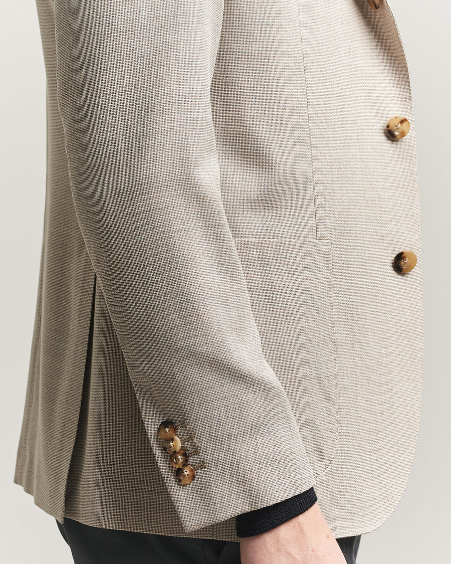 Herre | Dressjakker | Boglioli | K Jacket Wool Hopsack Blazer Light Beige