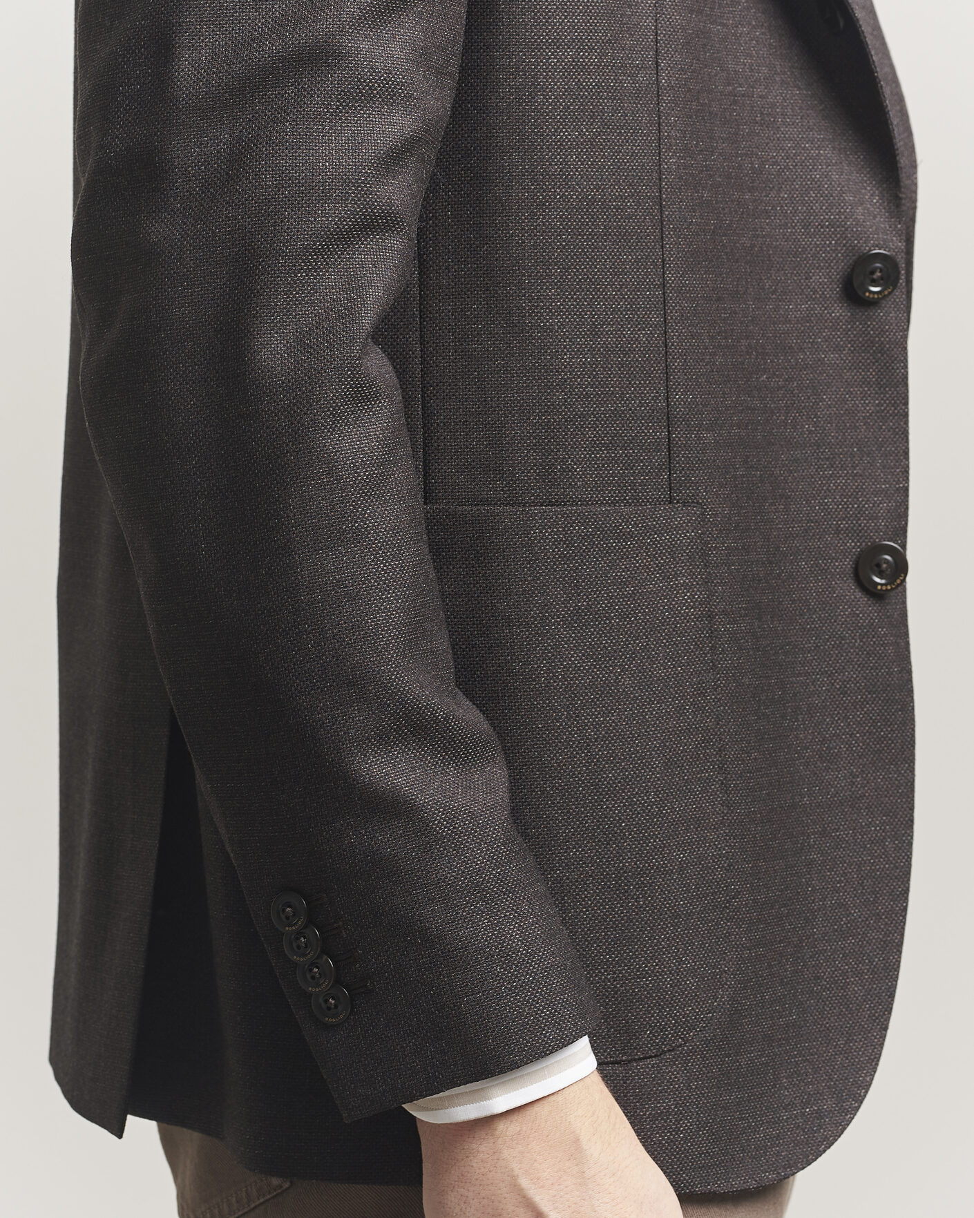 Herre | Dressjakker | Boglioli | K Jacket Wool Hopsack Blazer Dark Brown