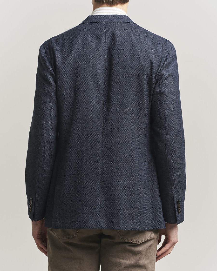 Herre | Dressjakker | Boglioli | K Jacket Wool Hopsack Blazer Dark Blue