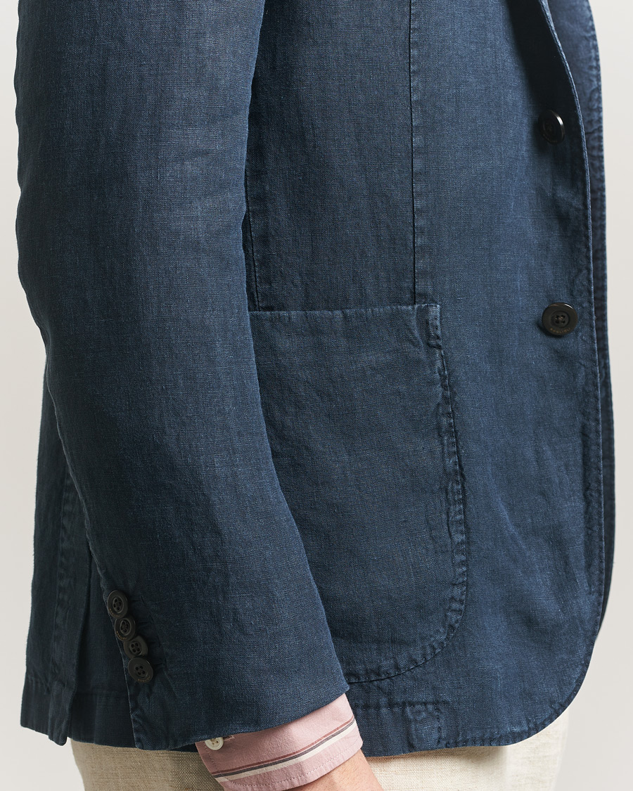 Herre | Dressjakker | Boglioli | K Jacket Linen Blazer Navy