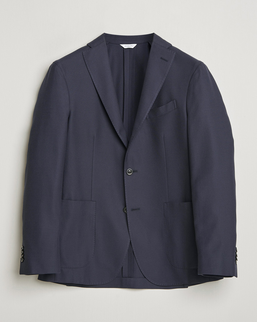 Herre | Dressjakker | Boglioli | K Jacket Loro Piana Cotton/Cashmere Blazer Navy