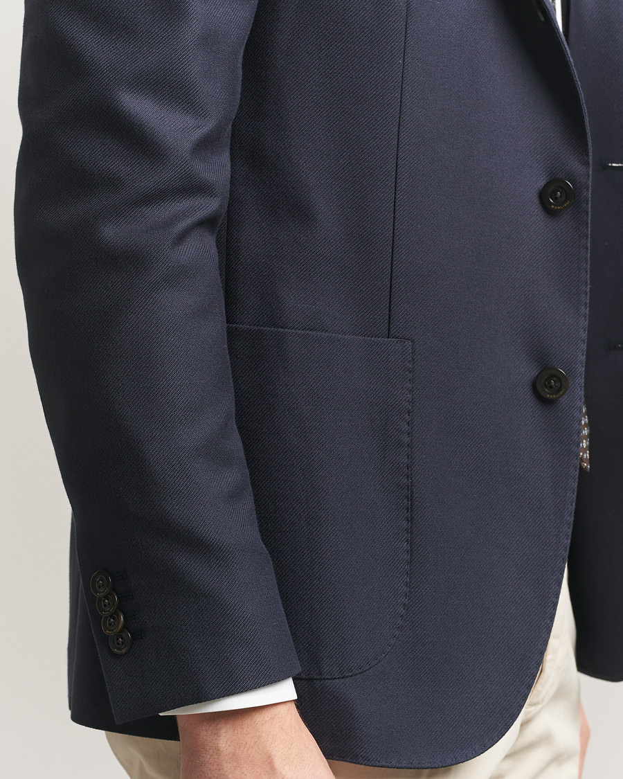 Herre | Dressjakker | Boglioli | K Jacket Loro Piana Cotton/Cashmere Blazer Navy