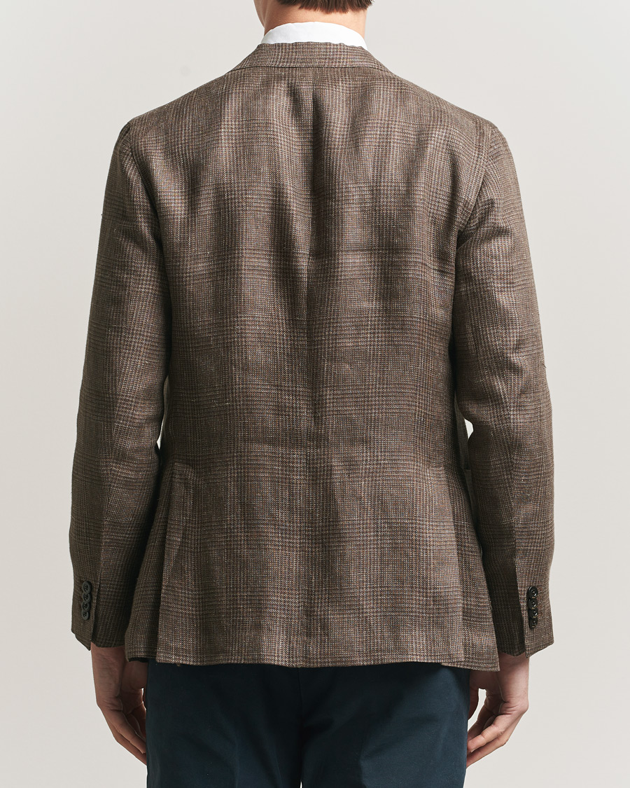 Herre | Dressjakker | Boglioli | K Jacket Prince Of Wales Blazer Dark Brown