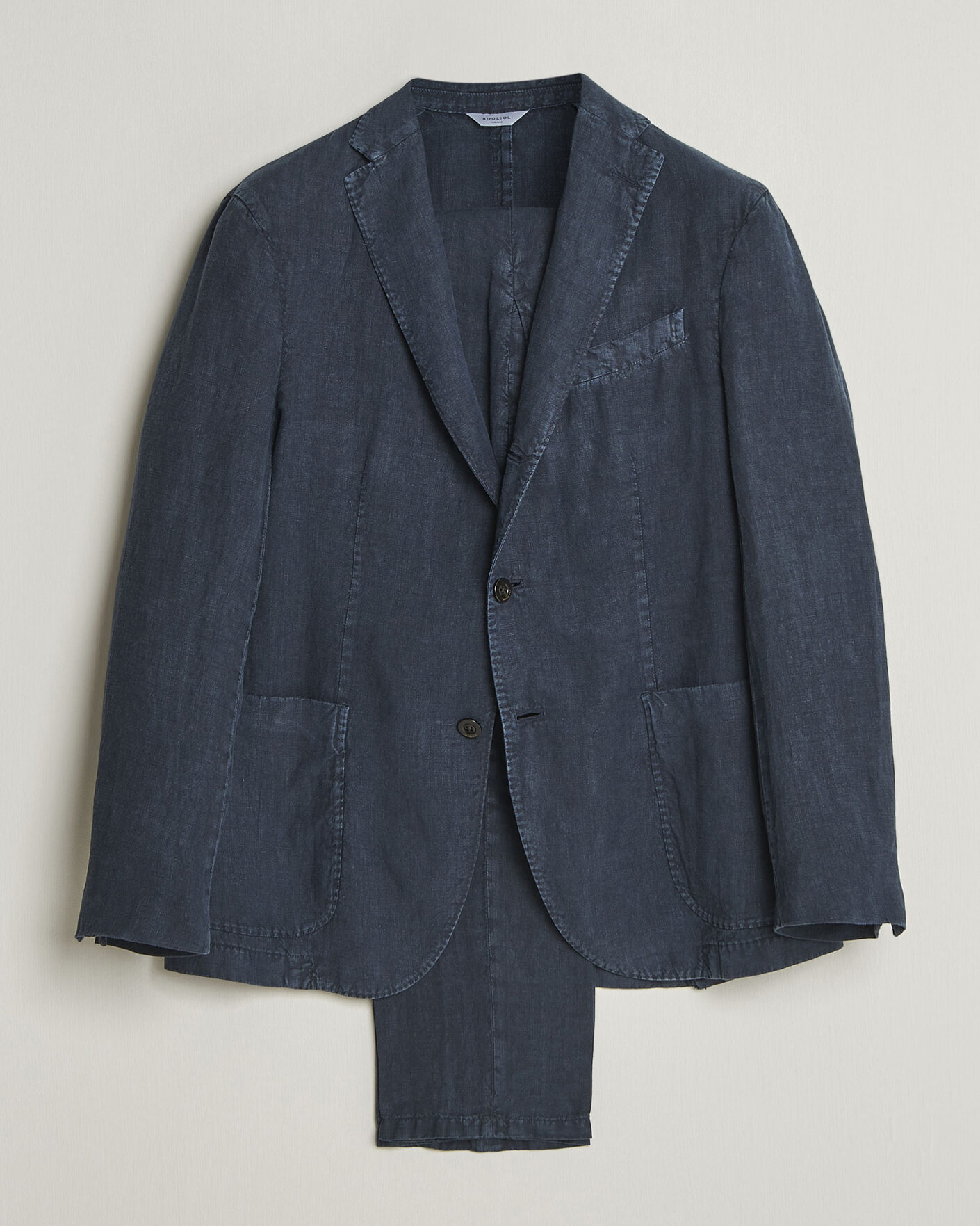 Herre | Dresser | Boglioli | K Jacket Linen Suit Navy
