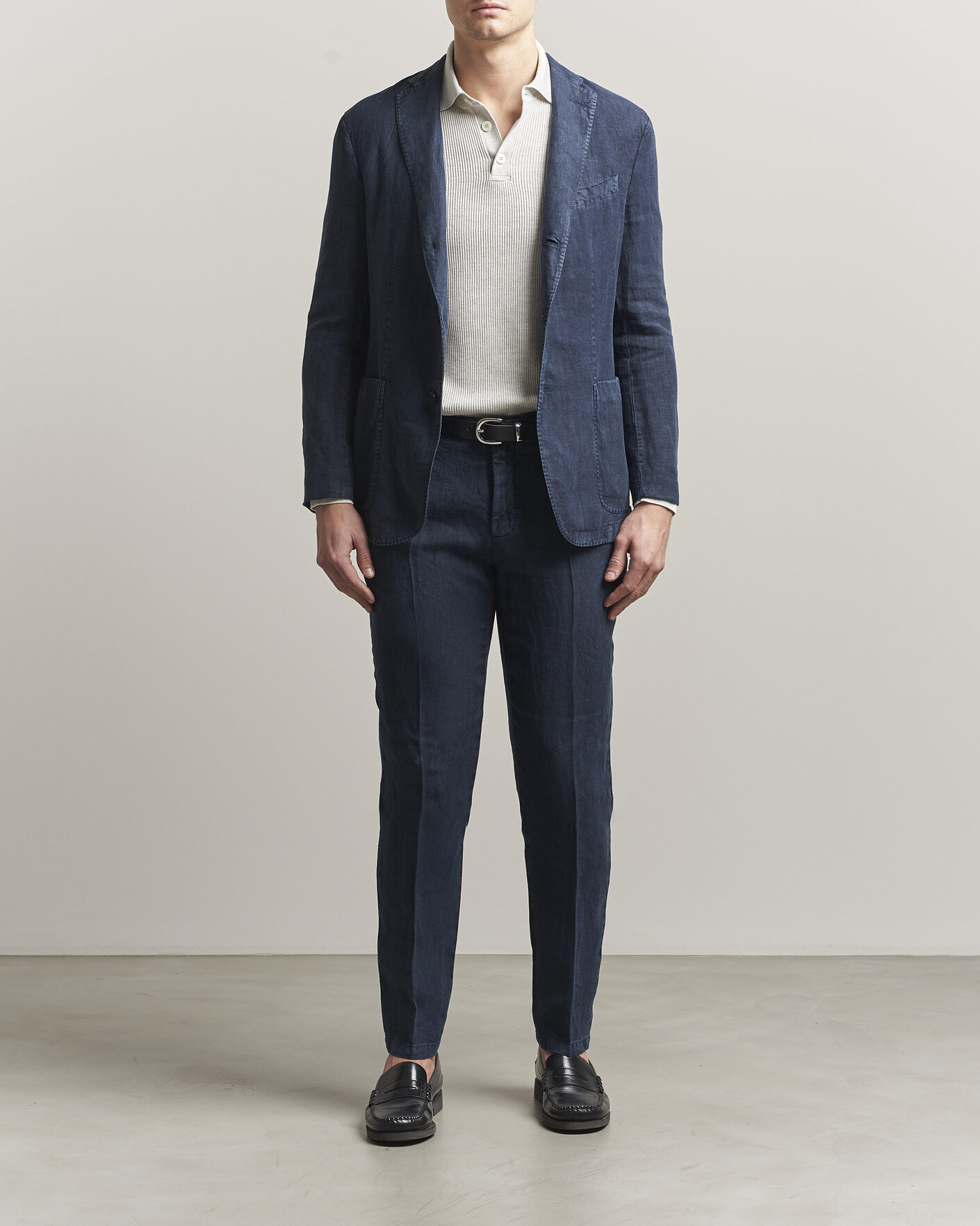Herre | Dresser | Boglioli | K Jacket Linen Suit Navy