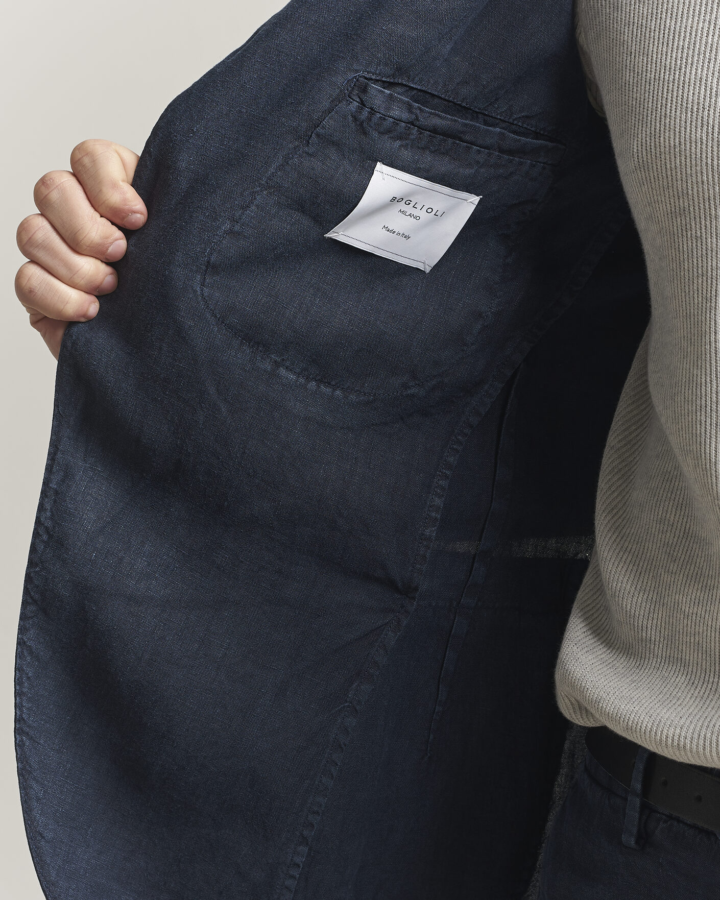 Herre | Dresser | Boglioli | K Jacket Linen Suit Navy