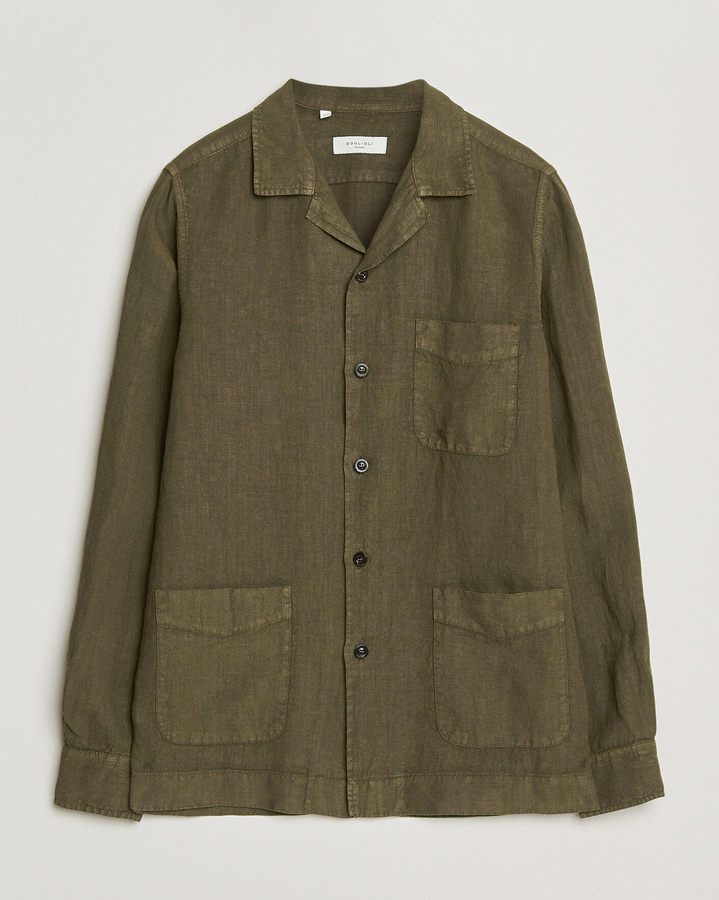 Herre | Jakker | Boglioli | Linen Painter Jacket Military