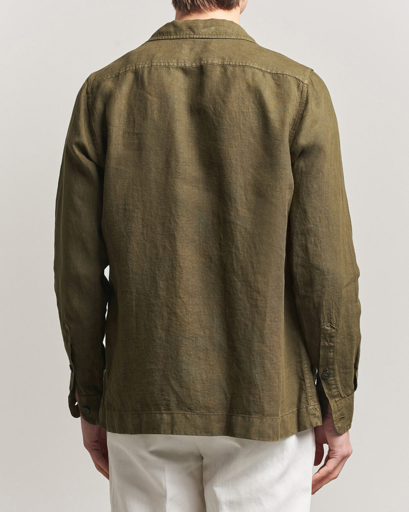 Herre | Jakker | Boglioli | Linen Painter Jacket Military